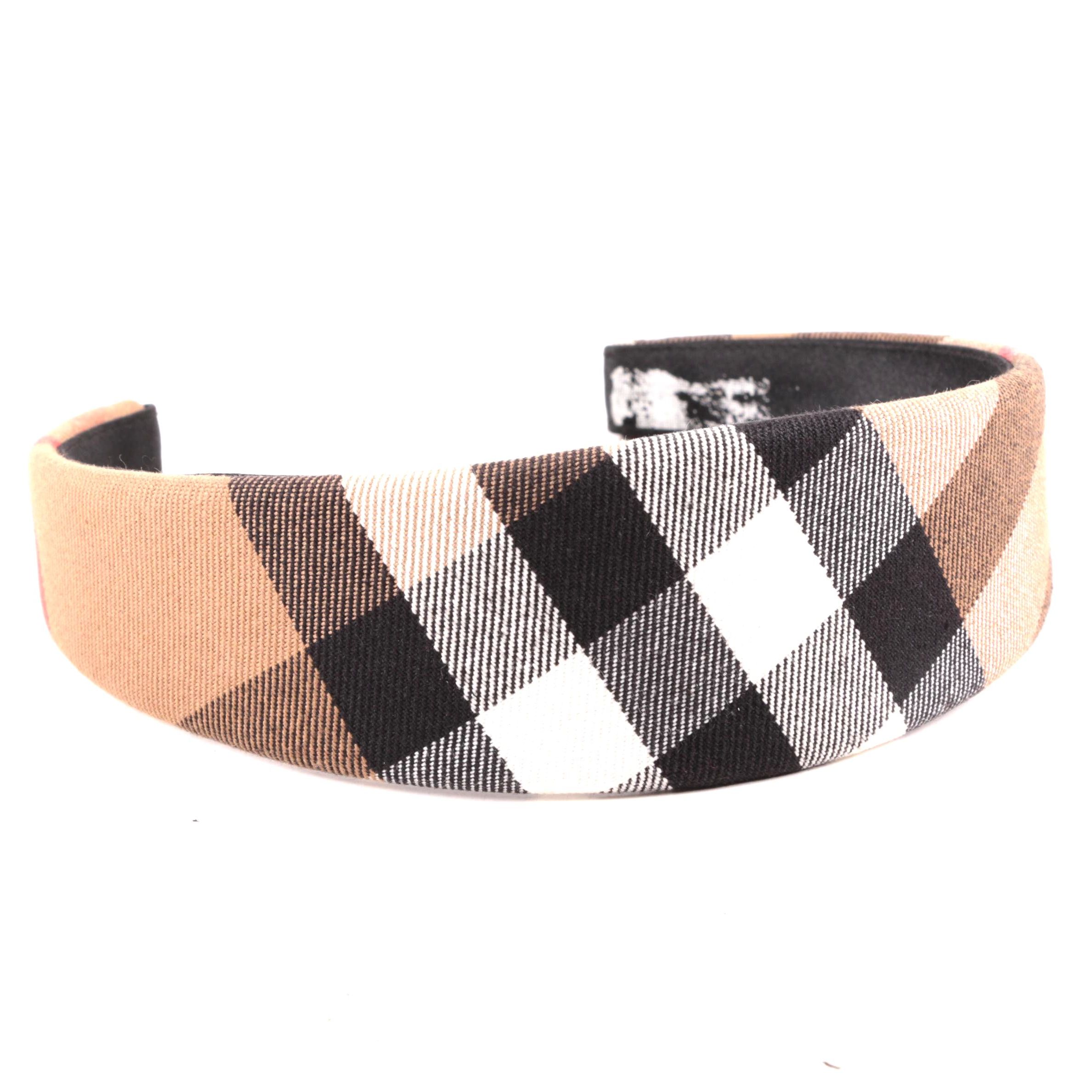 burberry plaid headband
