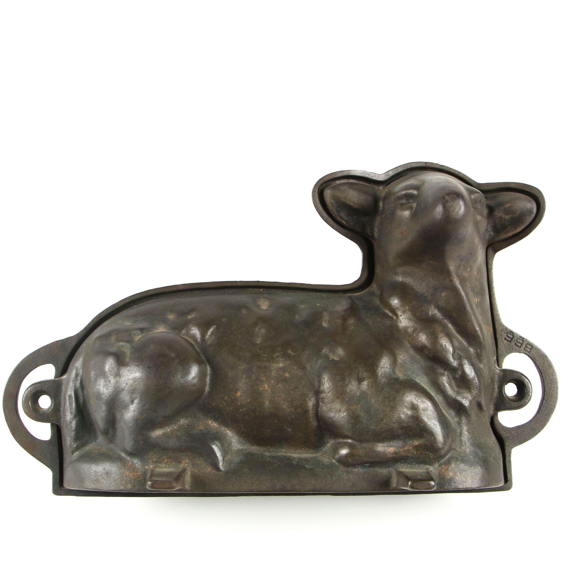 Griswold Cast Iron Lamb Cake Mold, Circa 1930s1940s EBTH