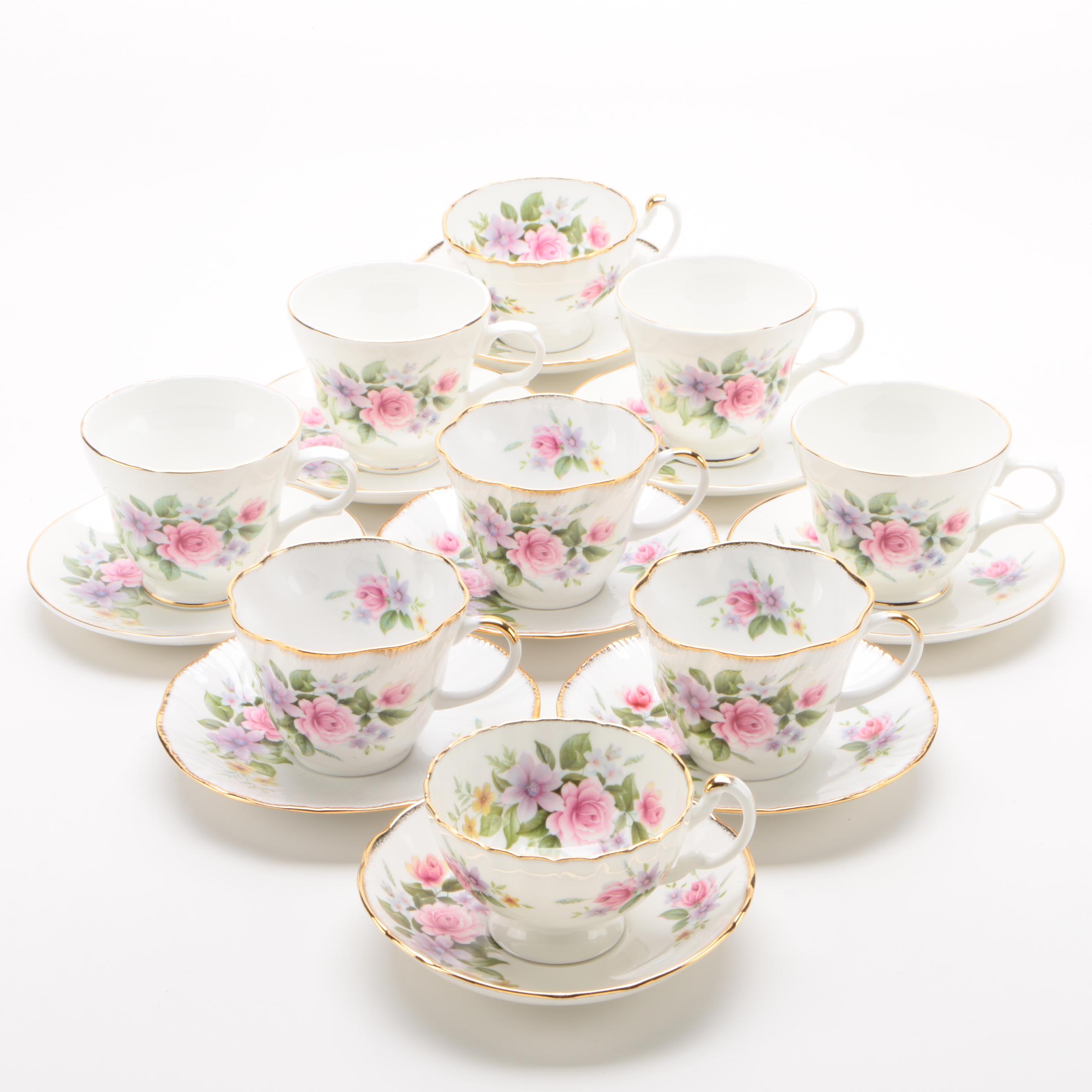 Regal Heritage, Crown Trent, and Harleigh Bone China Teacups and