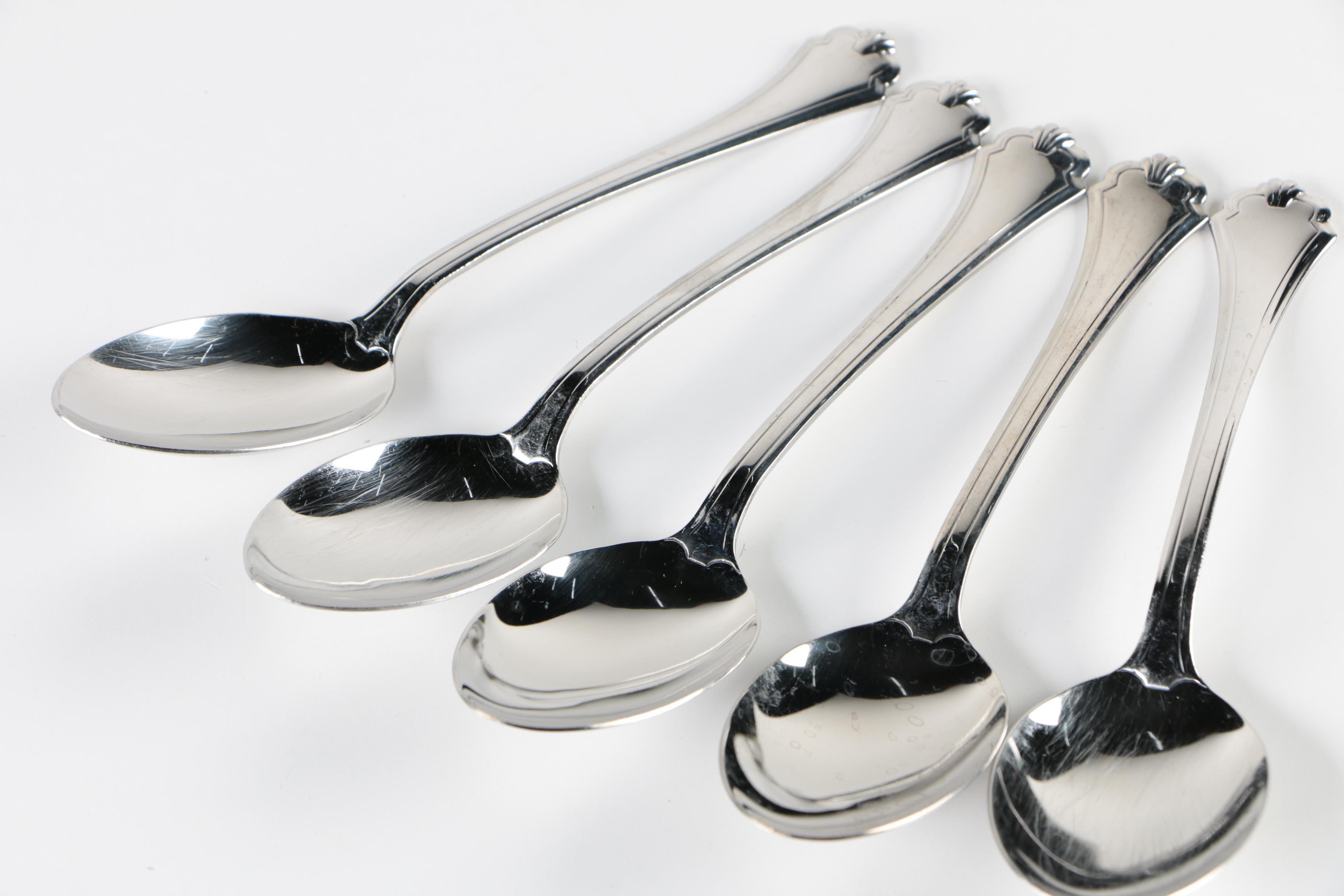 Oneida "Classic Shell" Stainless Flatware Service with "Midtowne