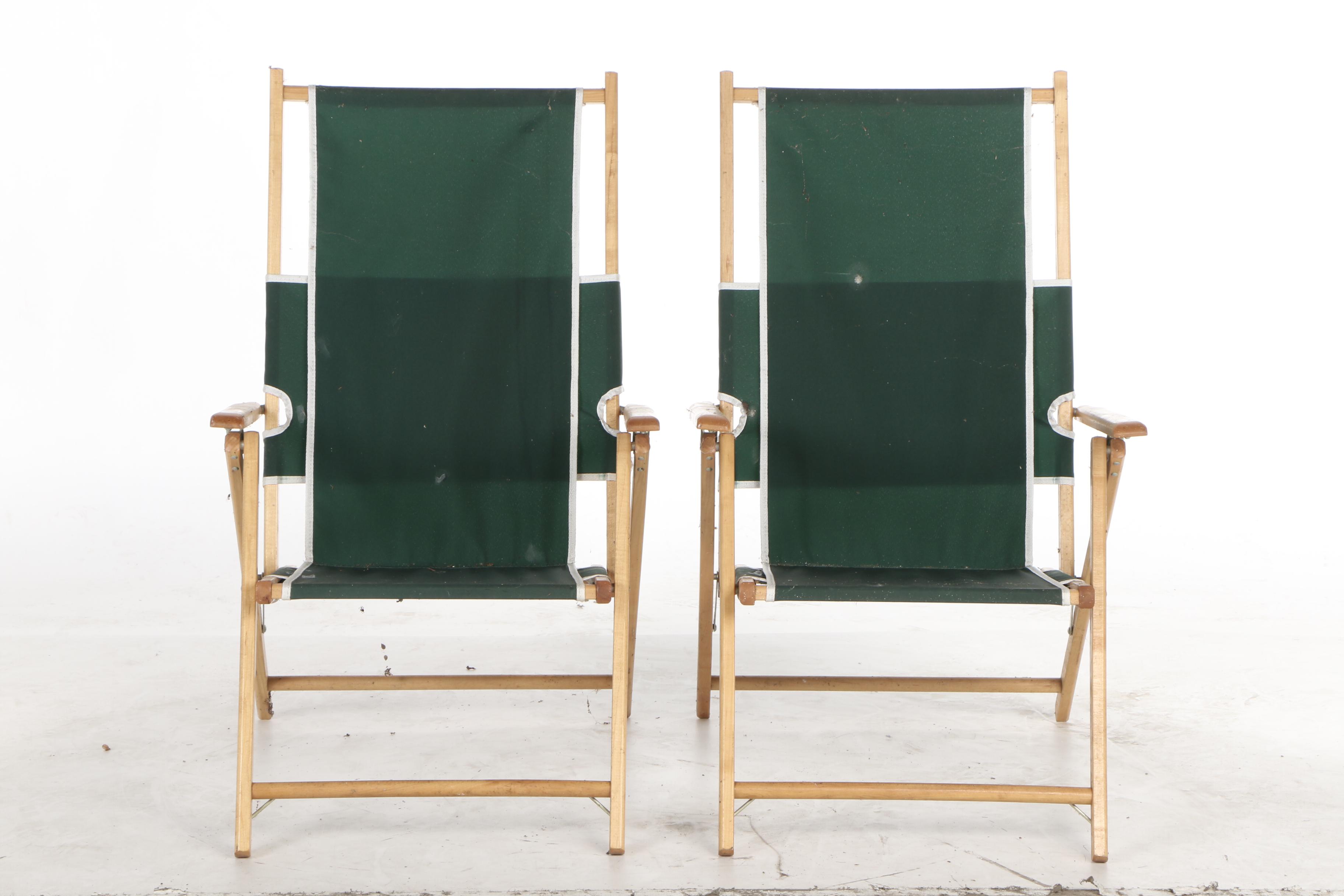 Telescope Casual Furniture Canvas Patio Folding Chairs EBTH