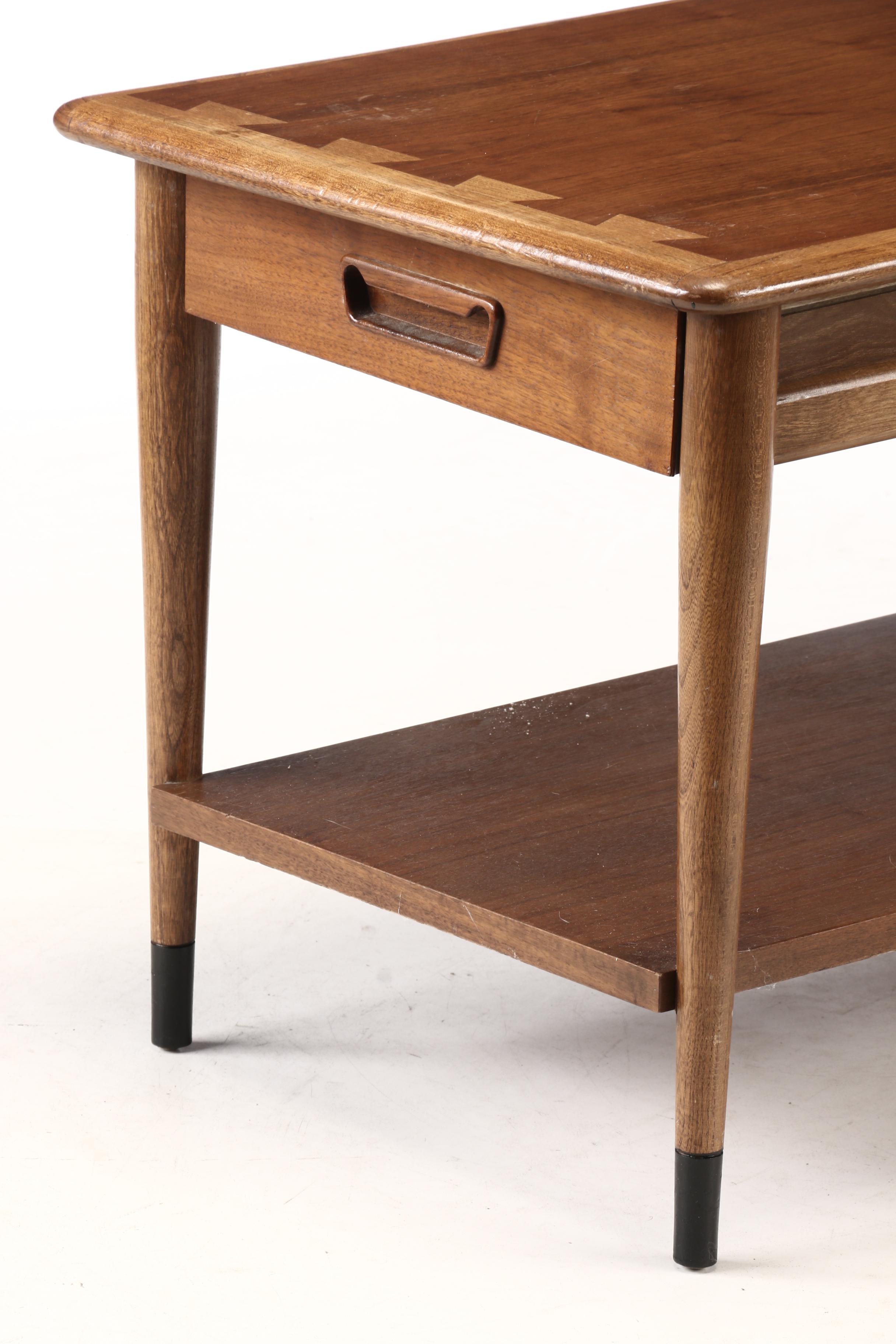 Mid Century Modern Lane "Acclaim" Walnut End Tables, Mid20th Century