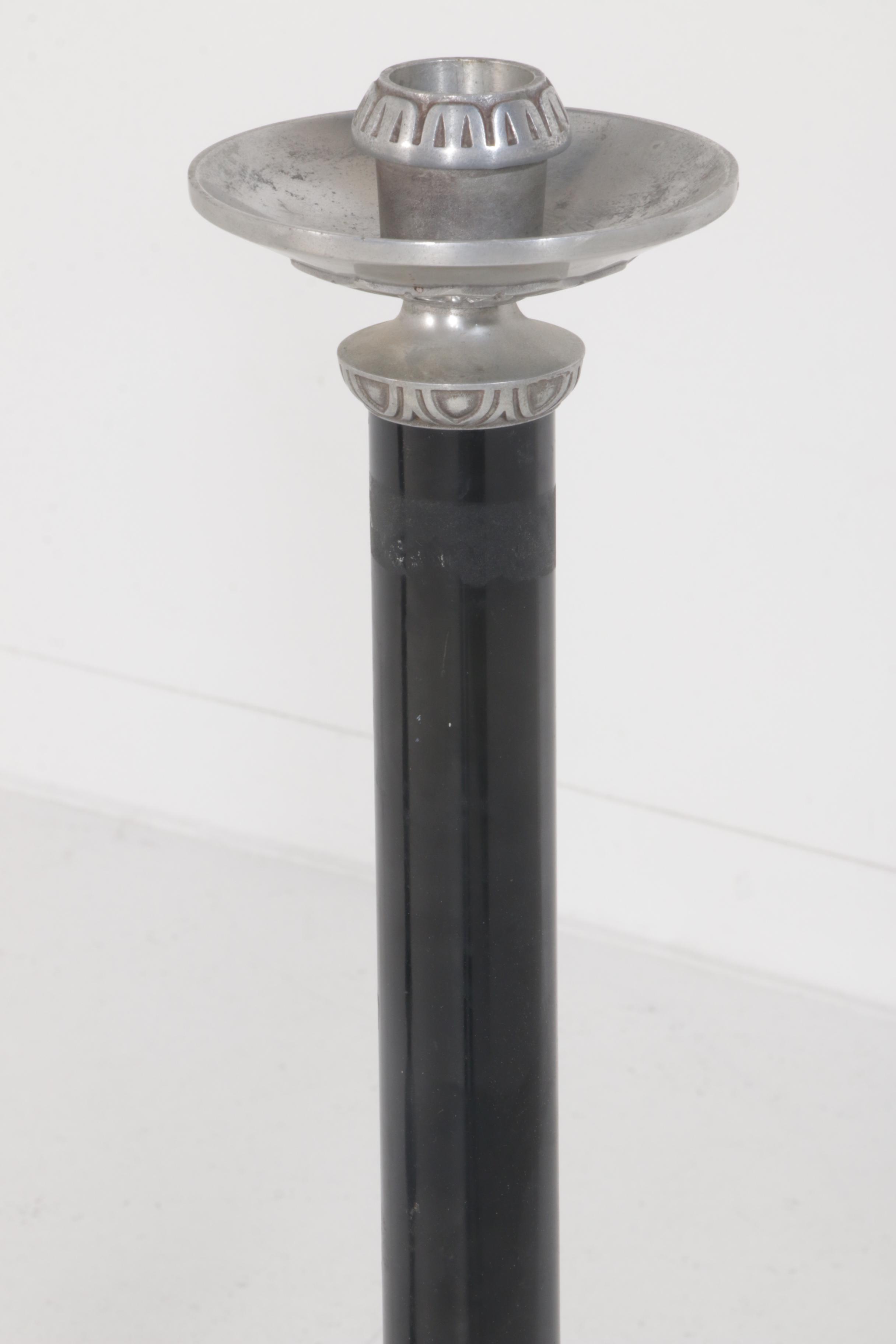 Mortuary Parlor Floor Candle Holders For Funeral, Vintage EBTH