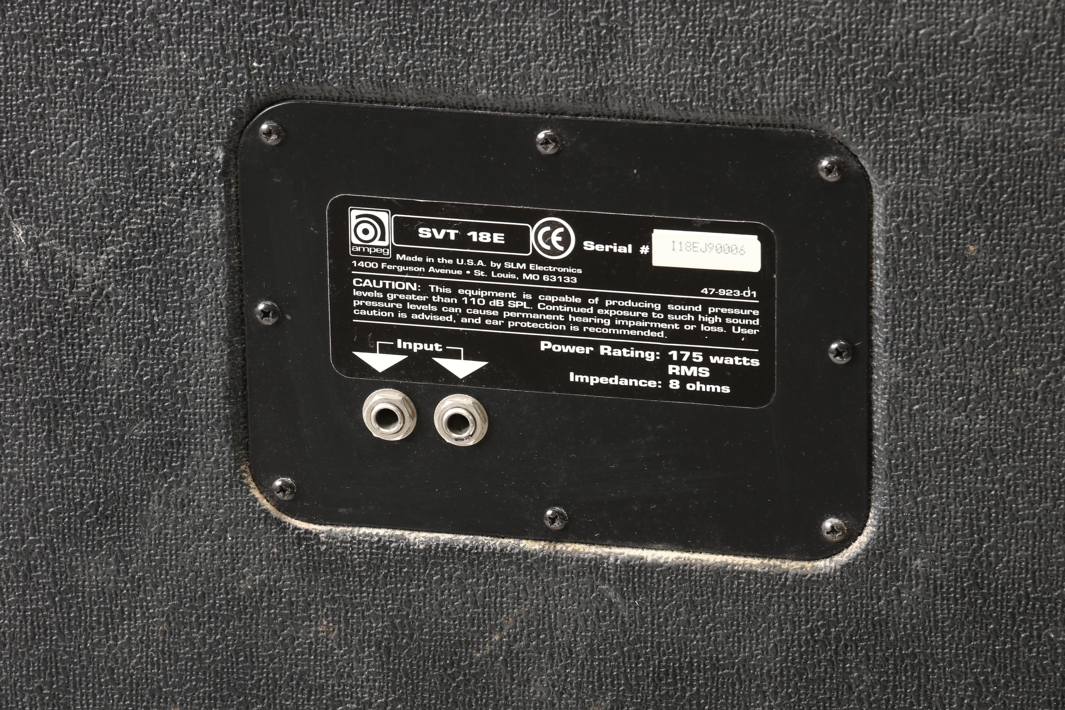 Ampeg Classic Series Passive Bass Speaker EBTH