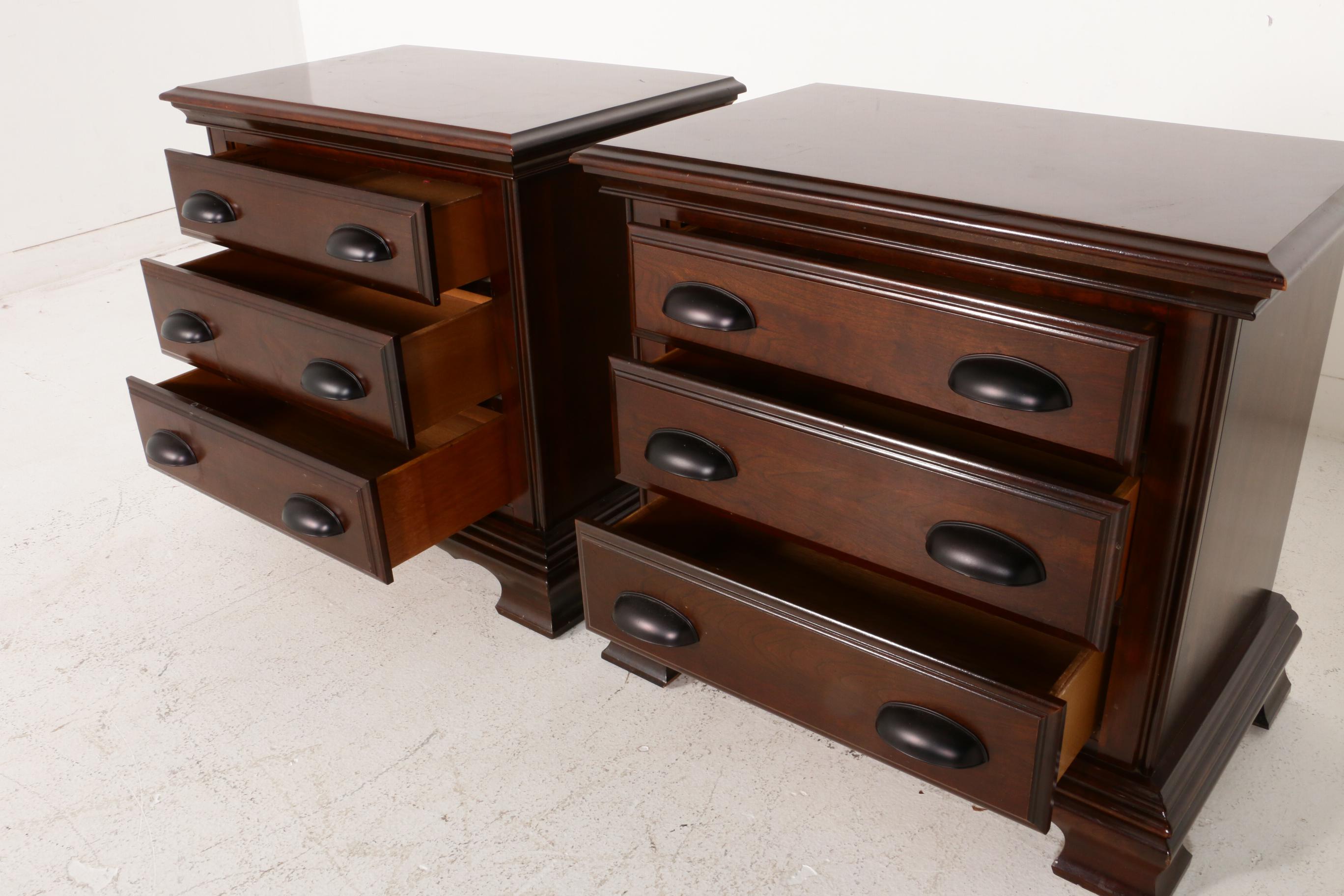 Kincaid "Cherry Mountain II" ThreeDrawer Nightstands, Contemporary EBTH