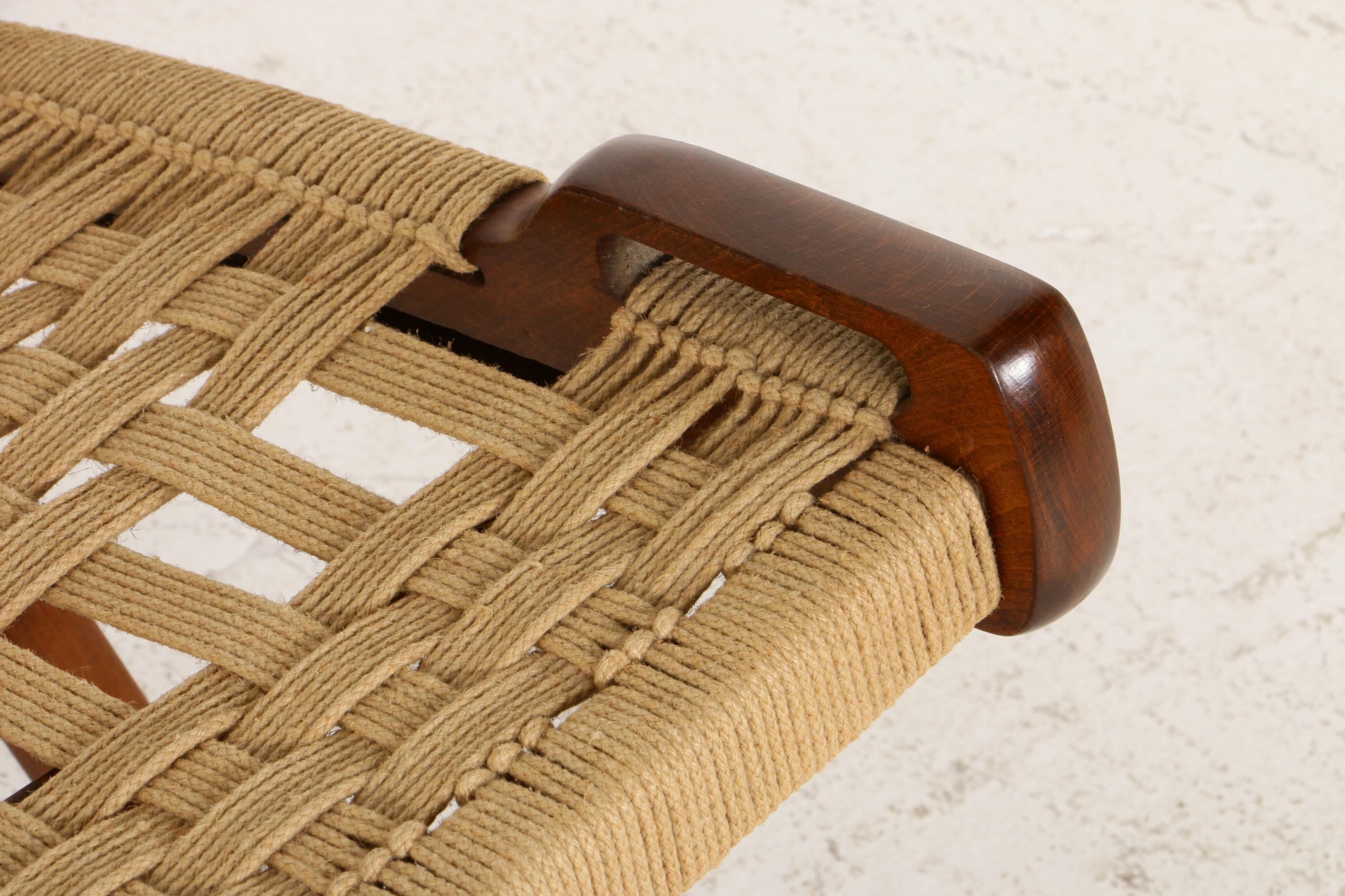 Folding Rope Chair in the Style of Hans Wegner, Mid20th Century EBTH