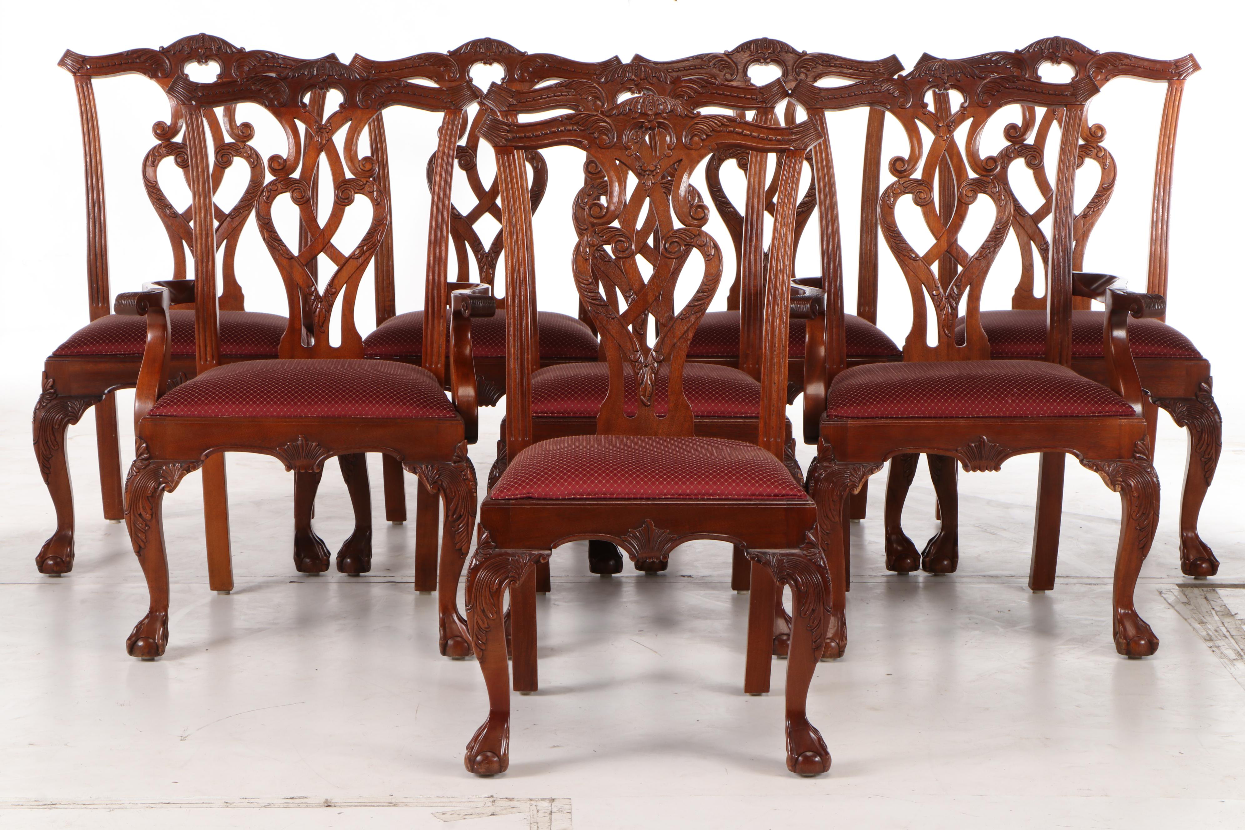 Stanley "Stoneleigh" Mahogany Dining Set, Late 20th Century EBTH