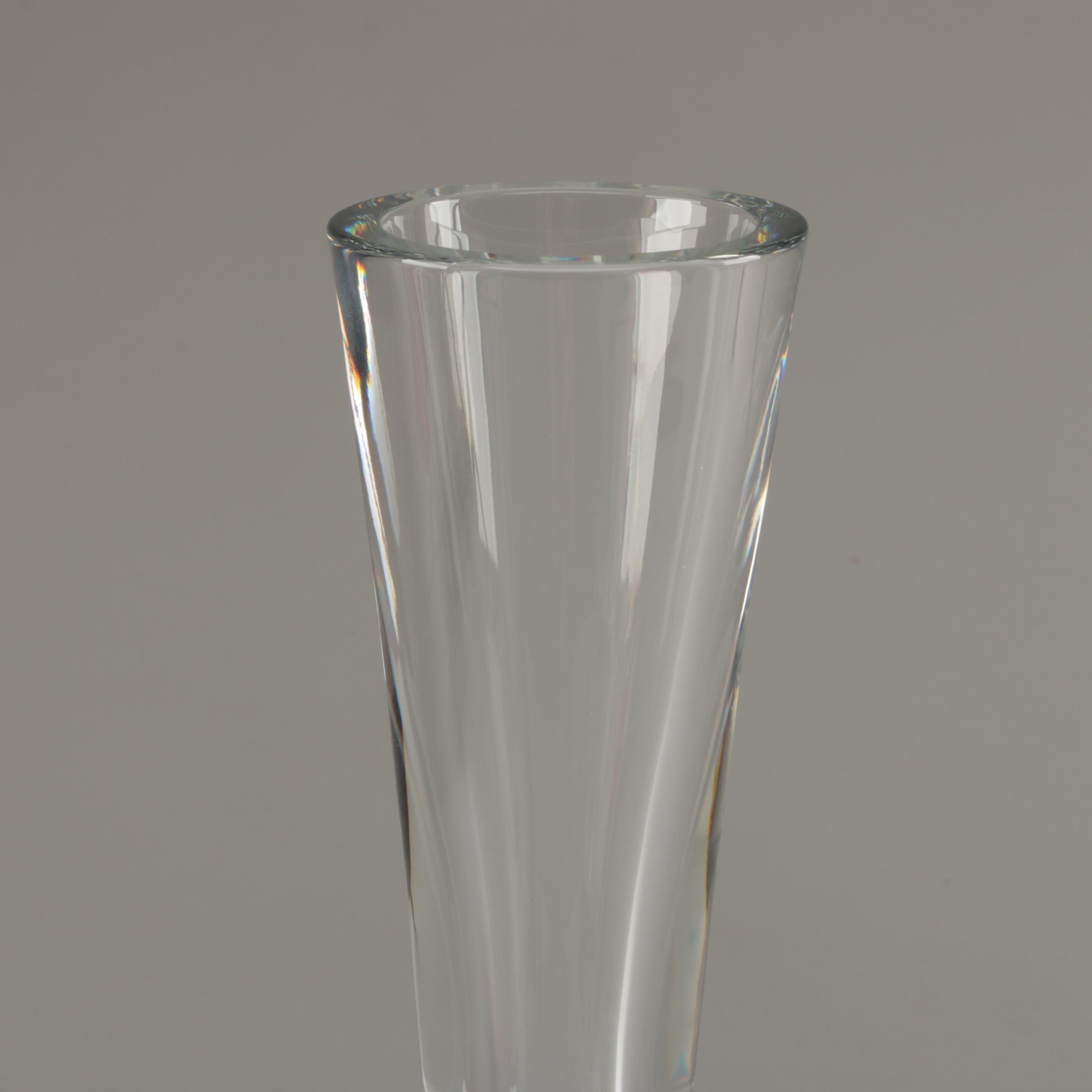 Waterford Crystal "Fleurology" Bubble Vase, Contemporary EBTH
