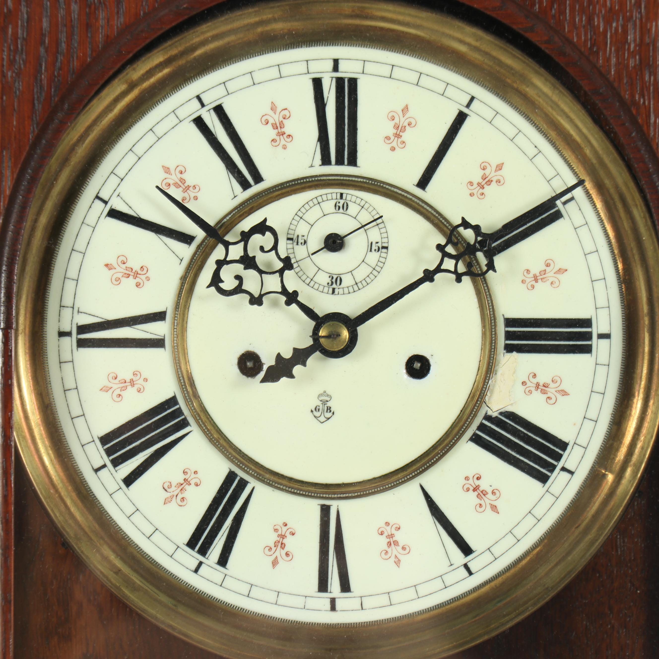 Gustav & Becker English Oak Vienna Regulator Wall Clock EBTH