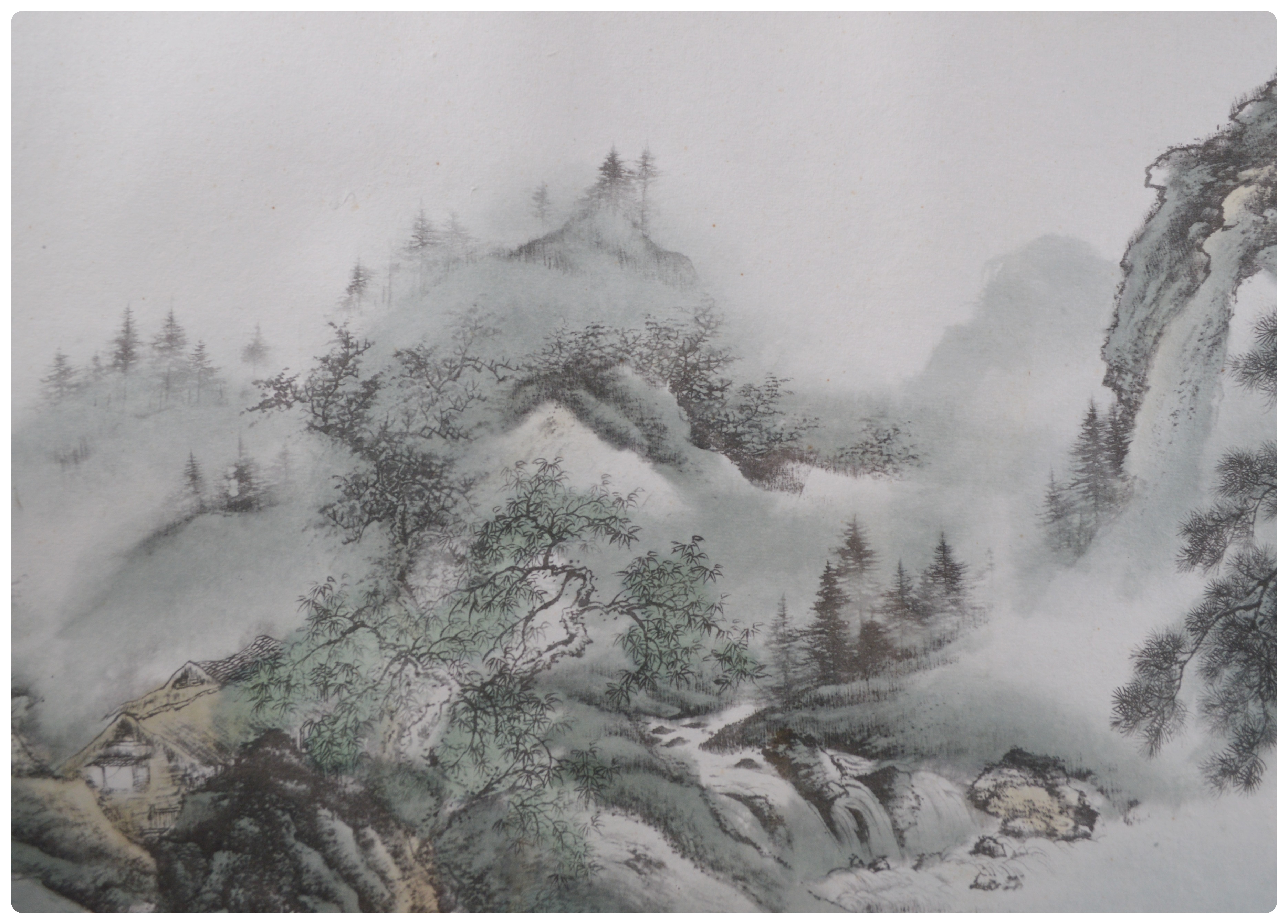 Chinese Ink And Watercolor Landscape Painting EBTH   DSC 0090.JPG