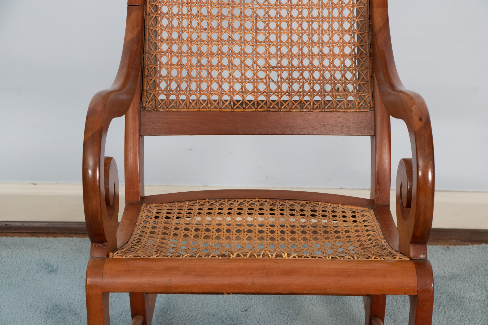Victorian CaneSeat and CaneBack Walnut "Lincoln" Rocking Chair EBTH