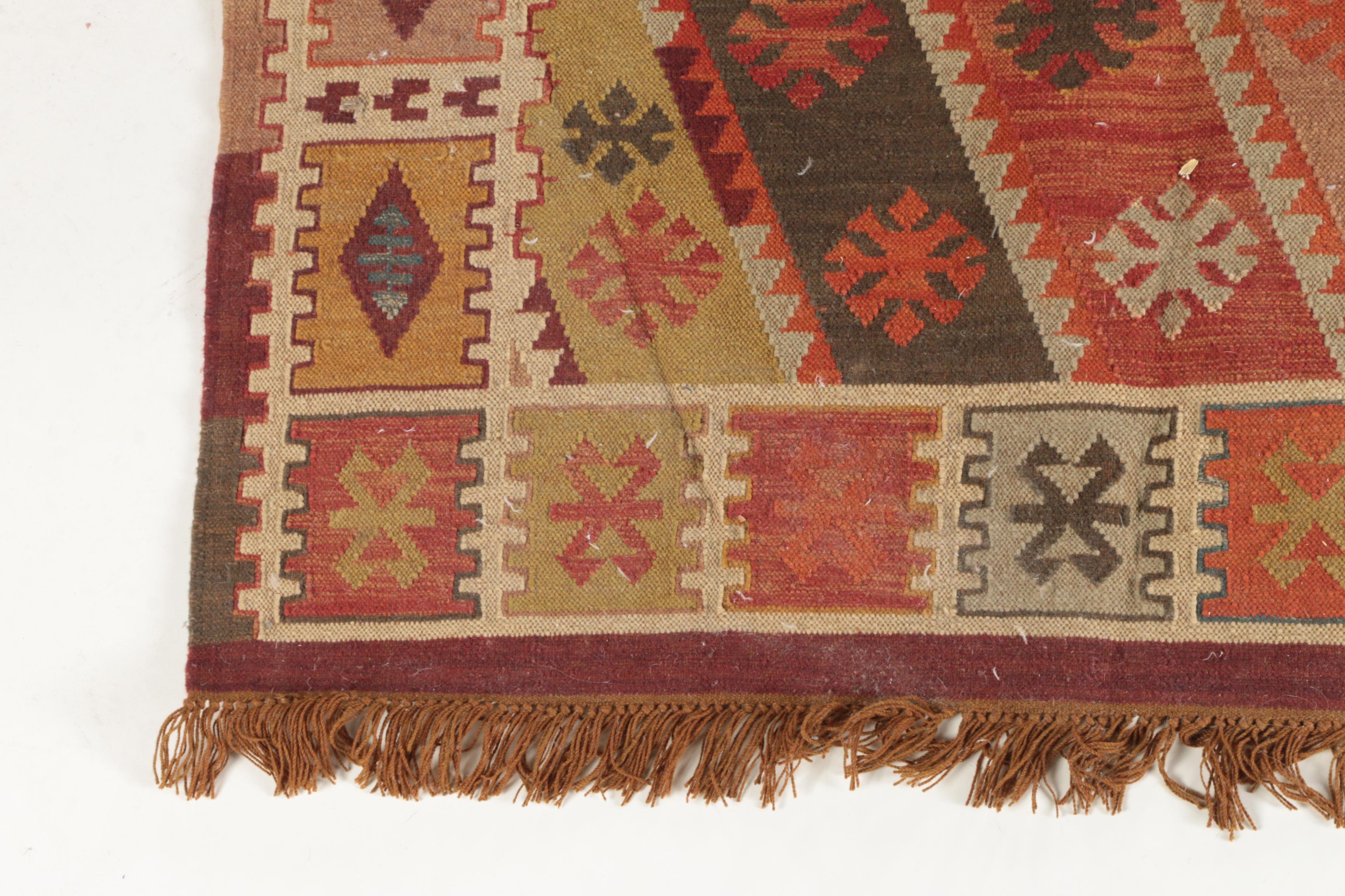 8'3 x 10'6 Handwoven Indian Pottery Barn "Gianna" Kilm Indoor/Outdoor