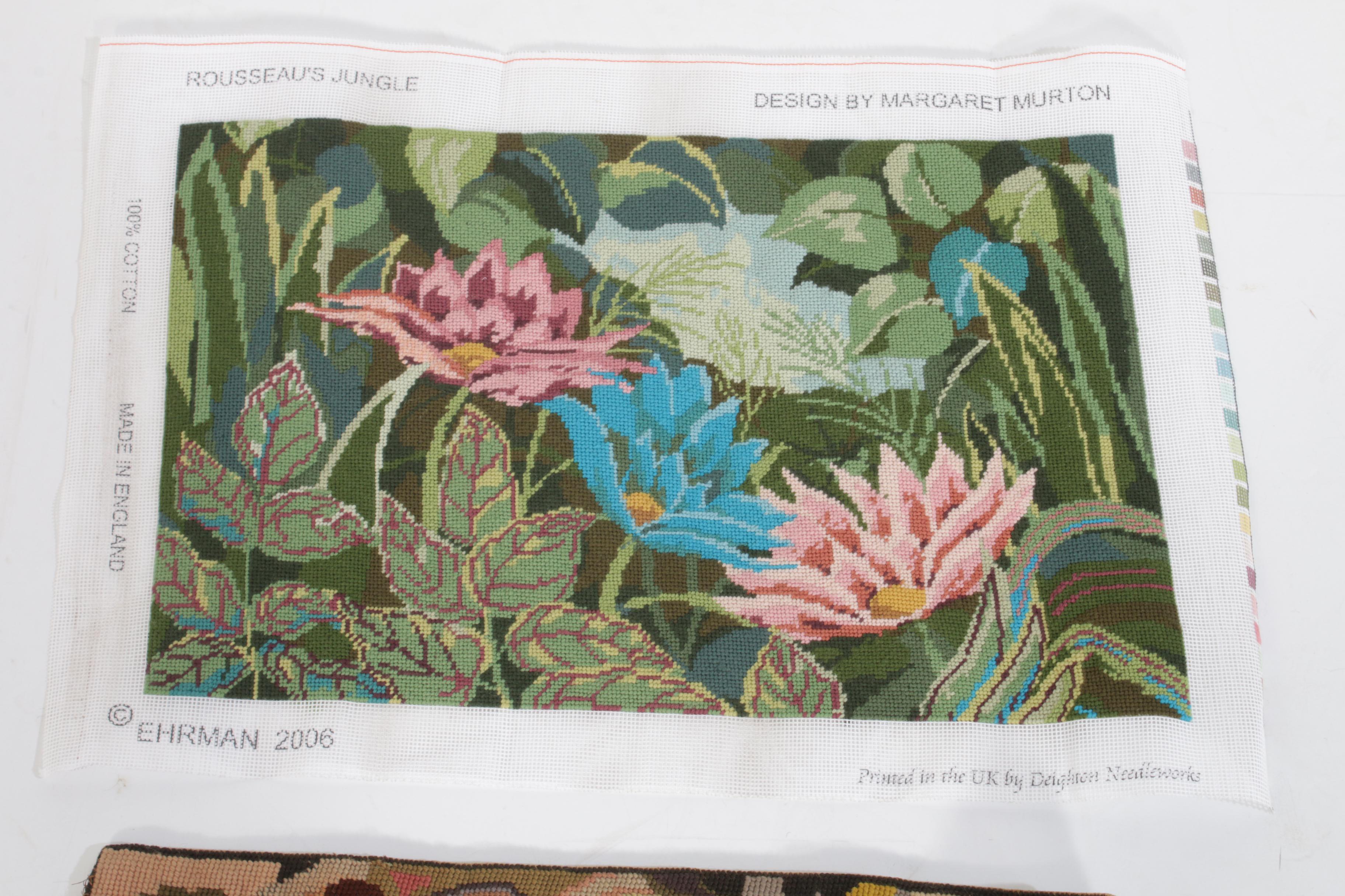 Edwardian Berlin Woolwork Needlepoint Bell Pull and Modern Kit