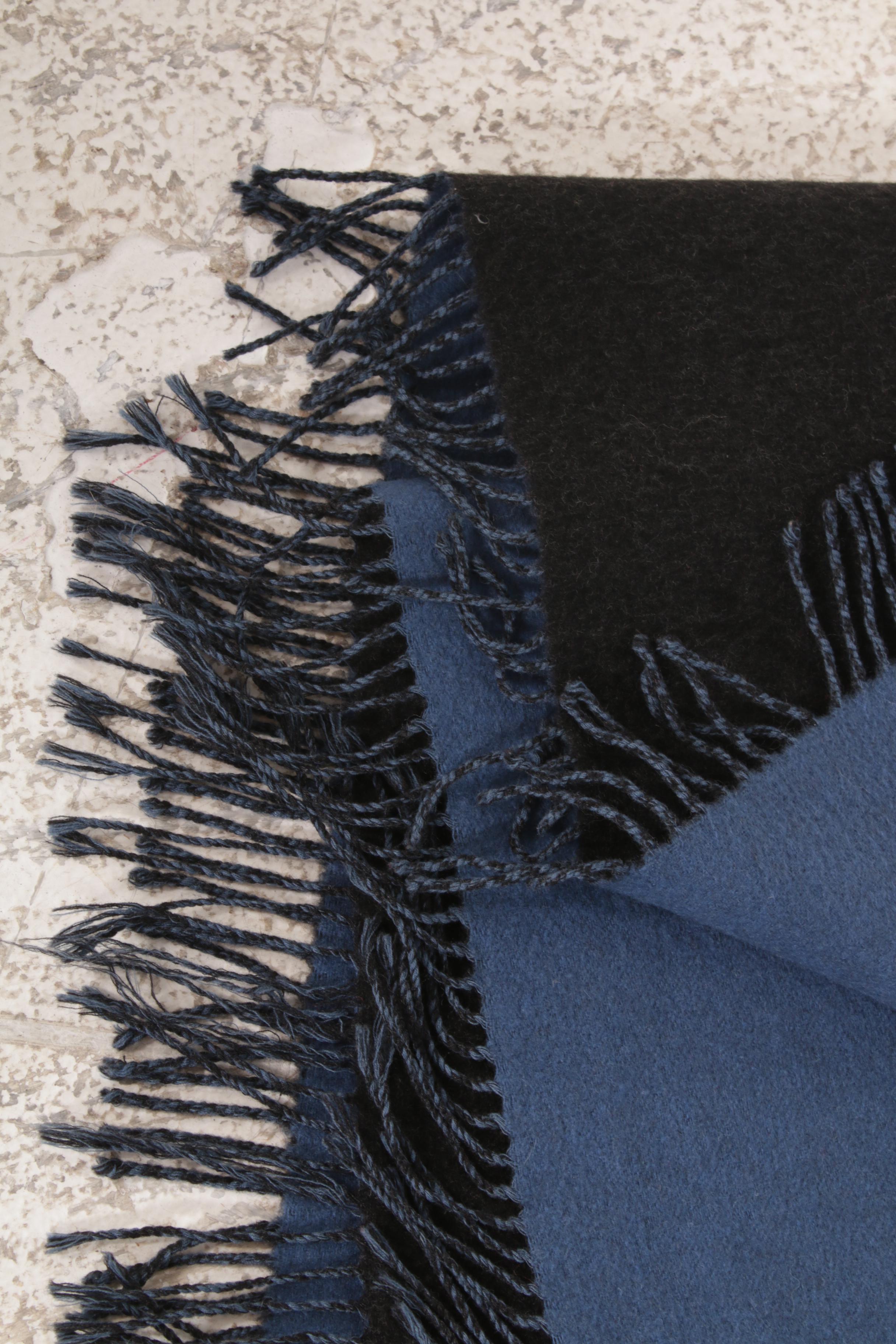 Hilltop Cashmere and Wool Blend Throw Blanket, Mid20th Century EBTH