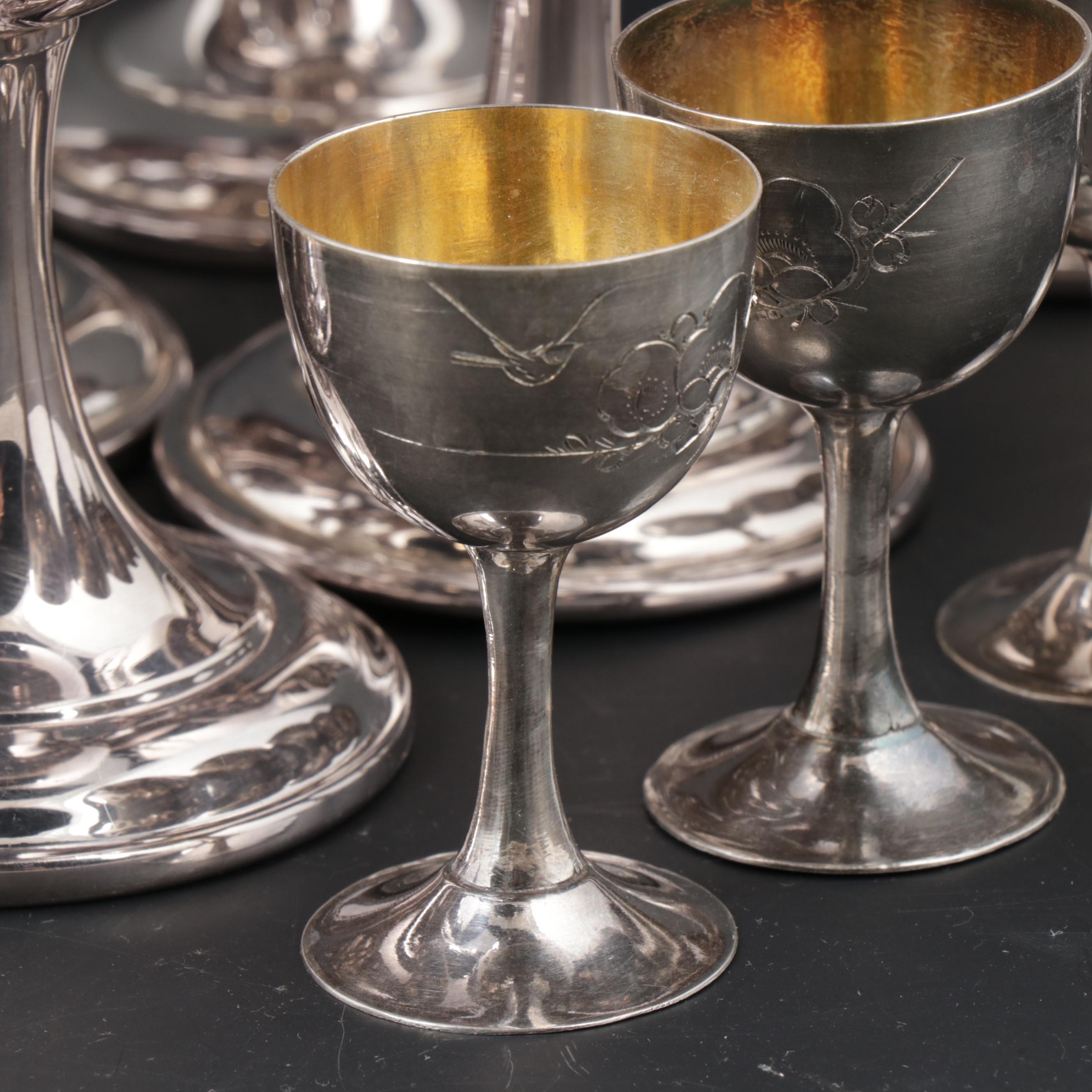 International Silver Co. Wilcox Silver Plate Goblets and Cordial