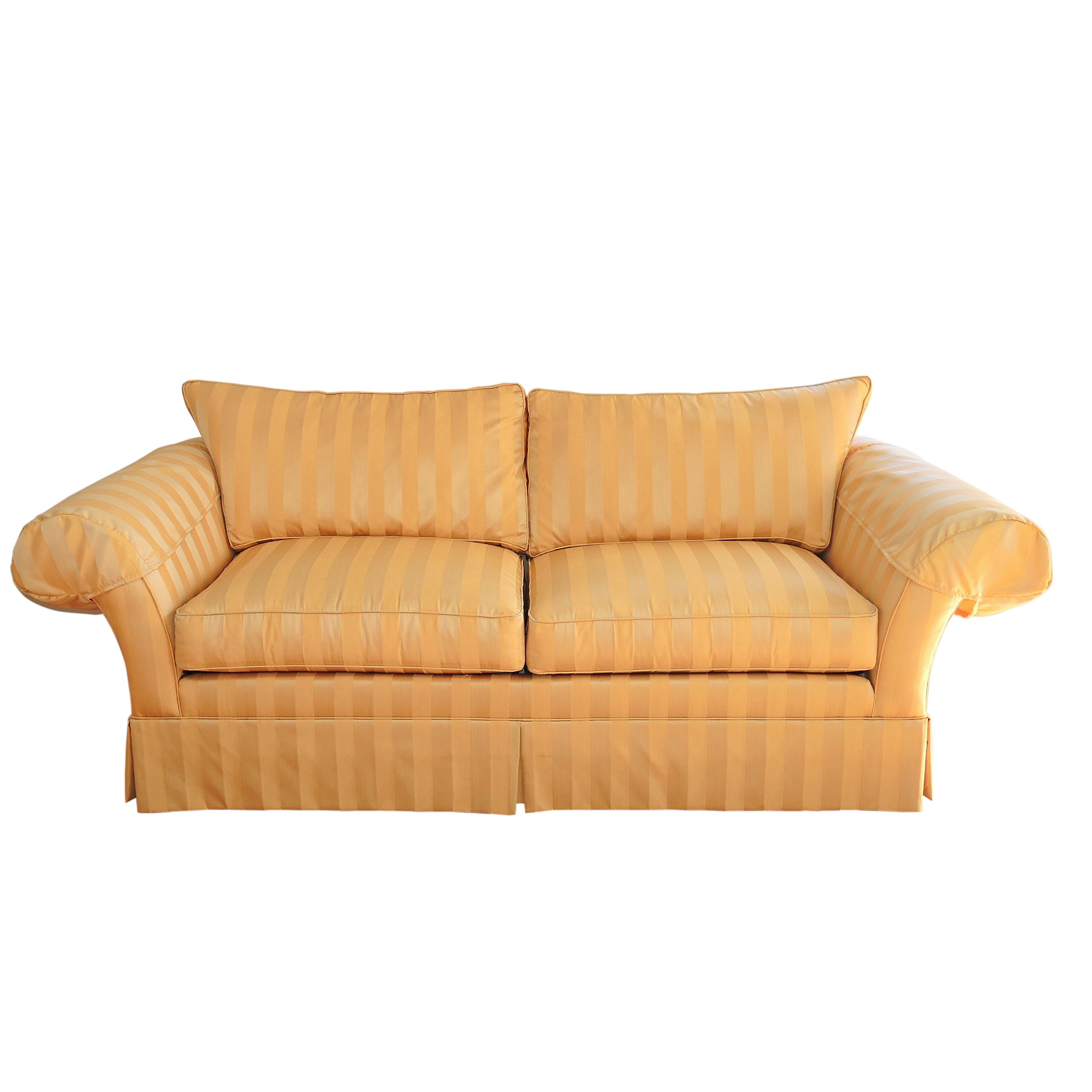 Ethan Allen "Maiden" Striped Loveseat EBTH
