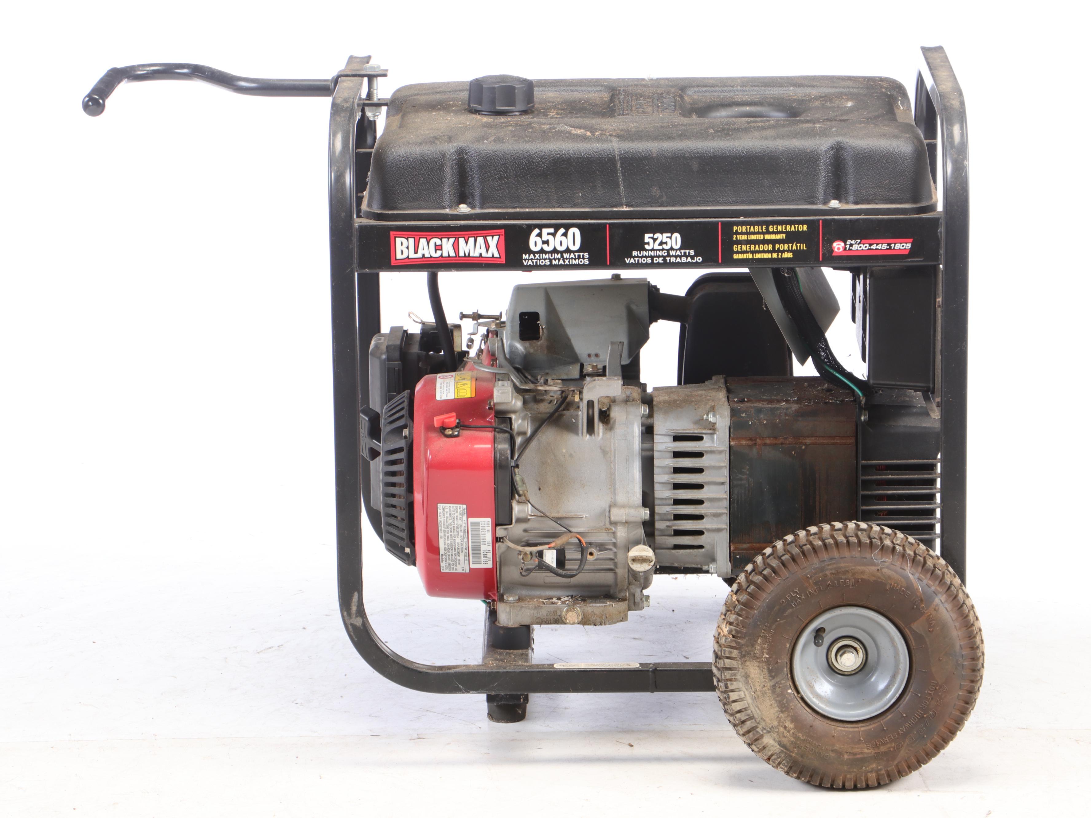 Subaru Black Max 6560 Portable Gas Operated Generator EBTH