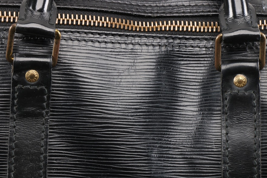 Louis Vuitton Black EPI Keepall 50