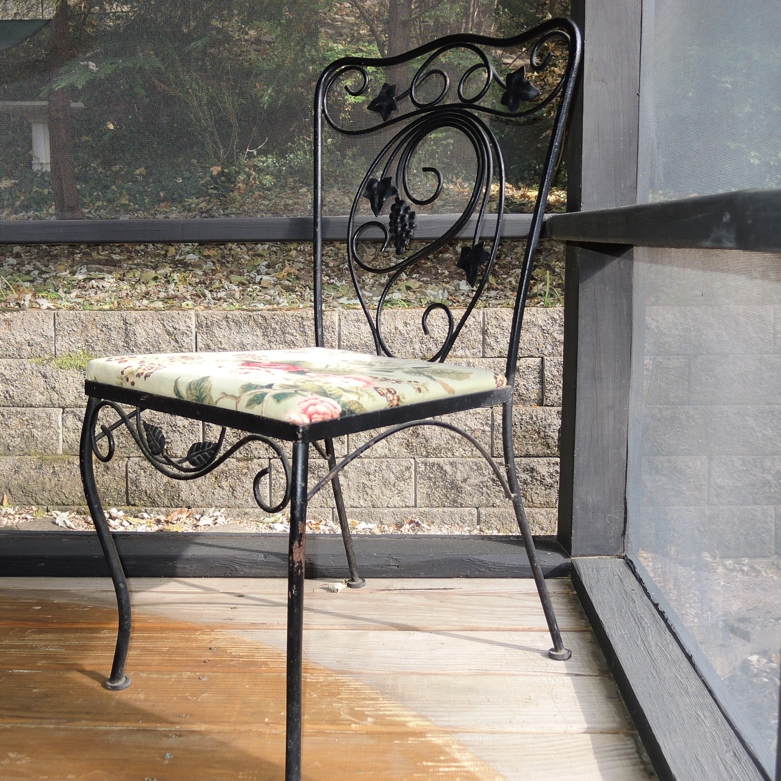 Wrought Iron Glass Top Dining Table Set EBTH