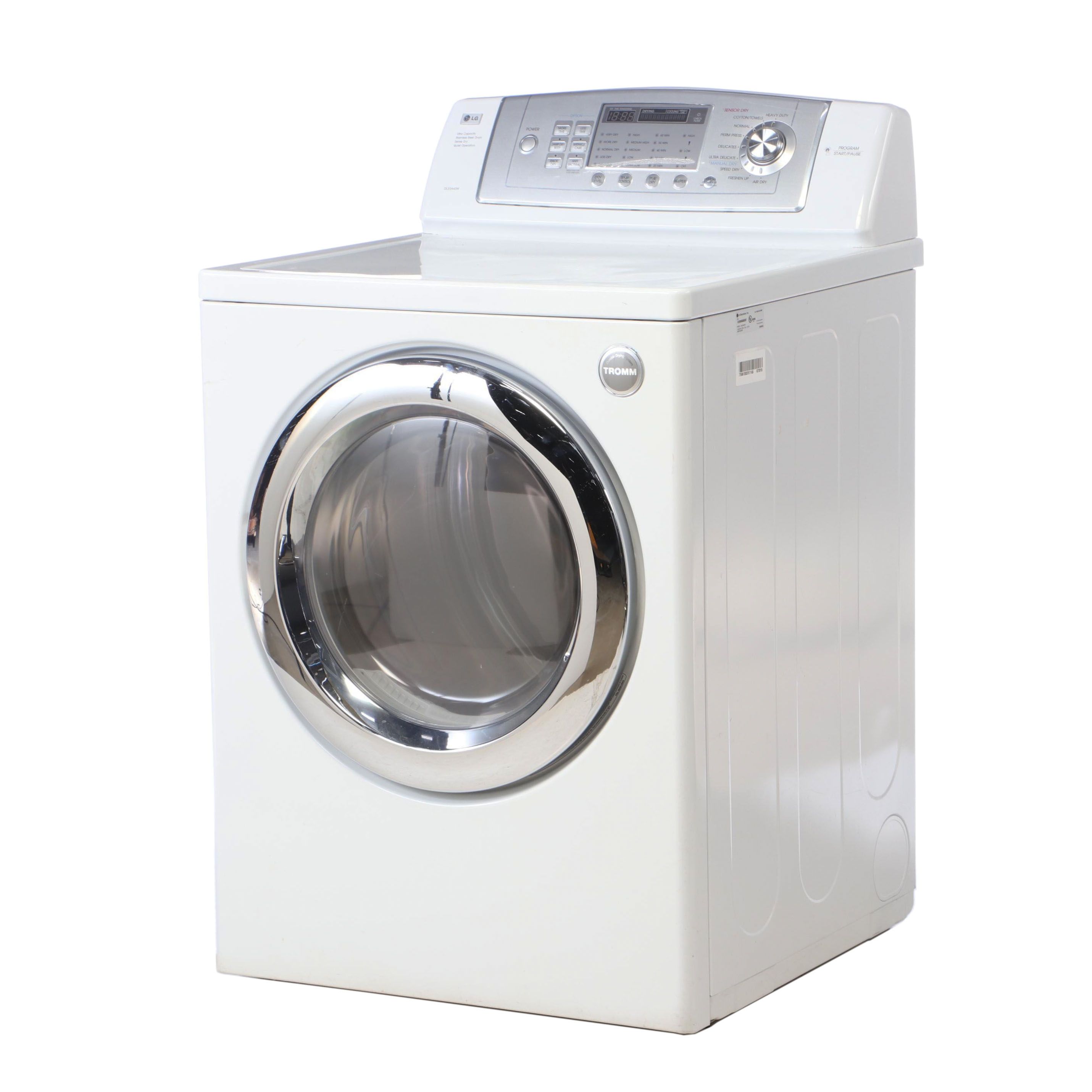LG Ultra Capacity Front Load Electric Dryer EBTH