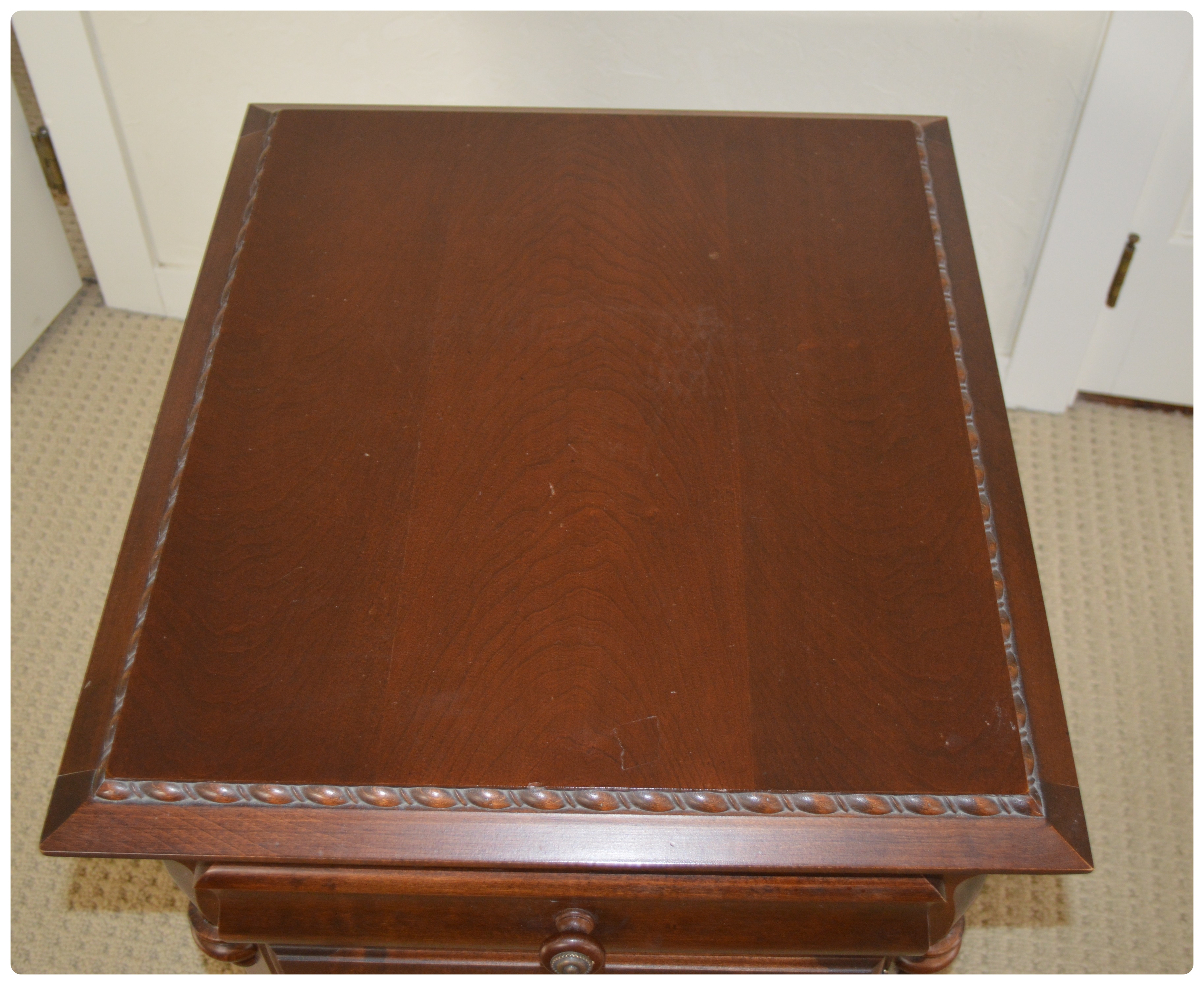 Broyhill End Table with Rear Magazine Holder, Late 20th Century EBTH