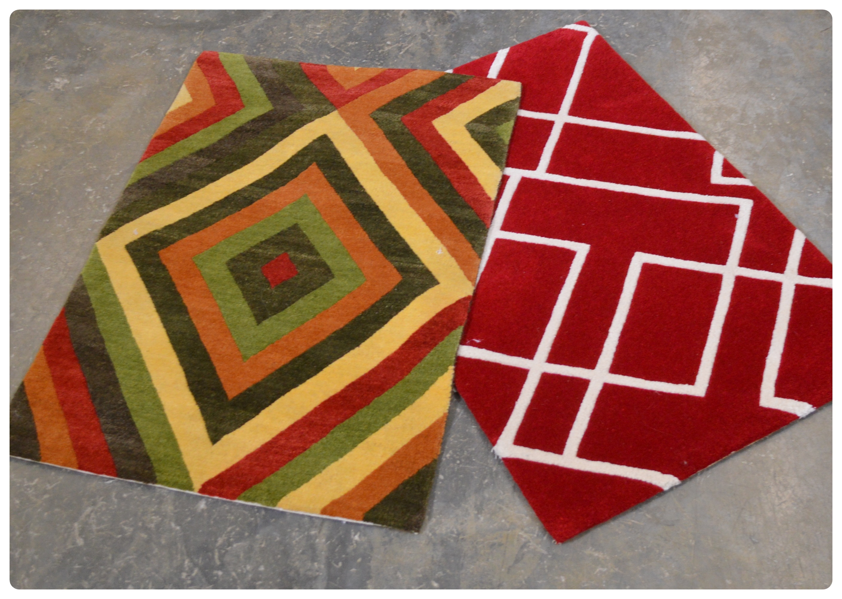 2' x 3' HandKnotted Nepalese Tibetan Wool Accent Rugs EBTH