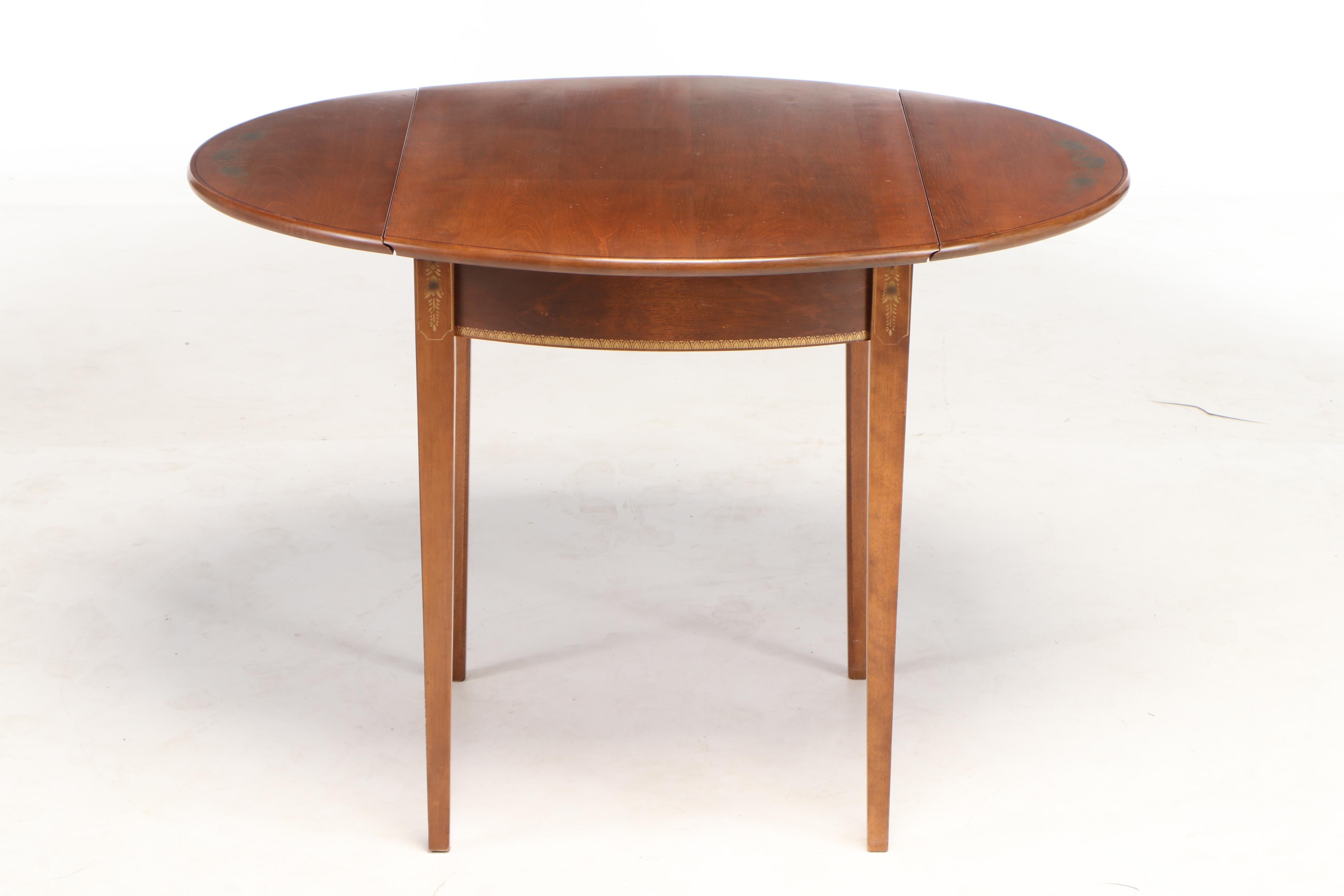 Hitchcock Stenciled Maple DropLeaf Table, circa 1950 EBTH