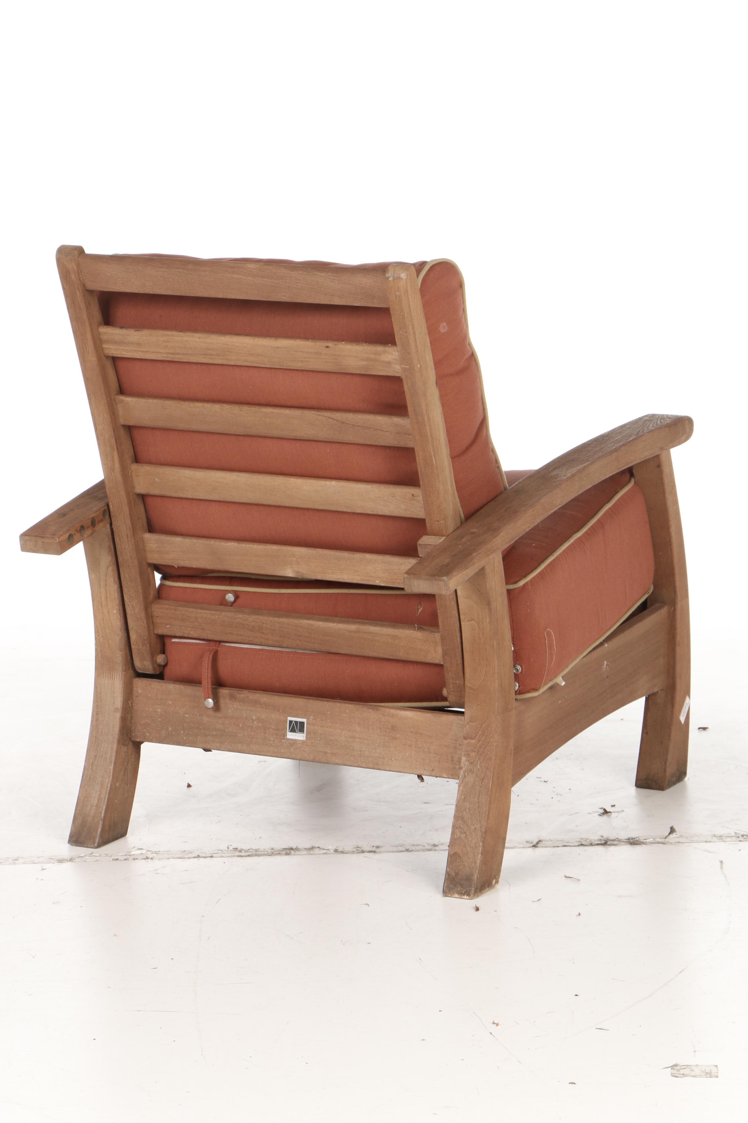 Arthur Lauer Brazilian Hardwood Patio Lounge Chair with ...