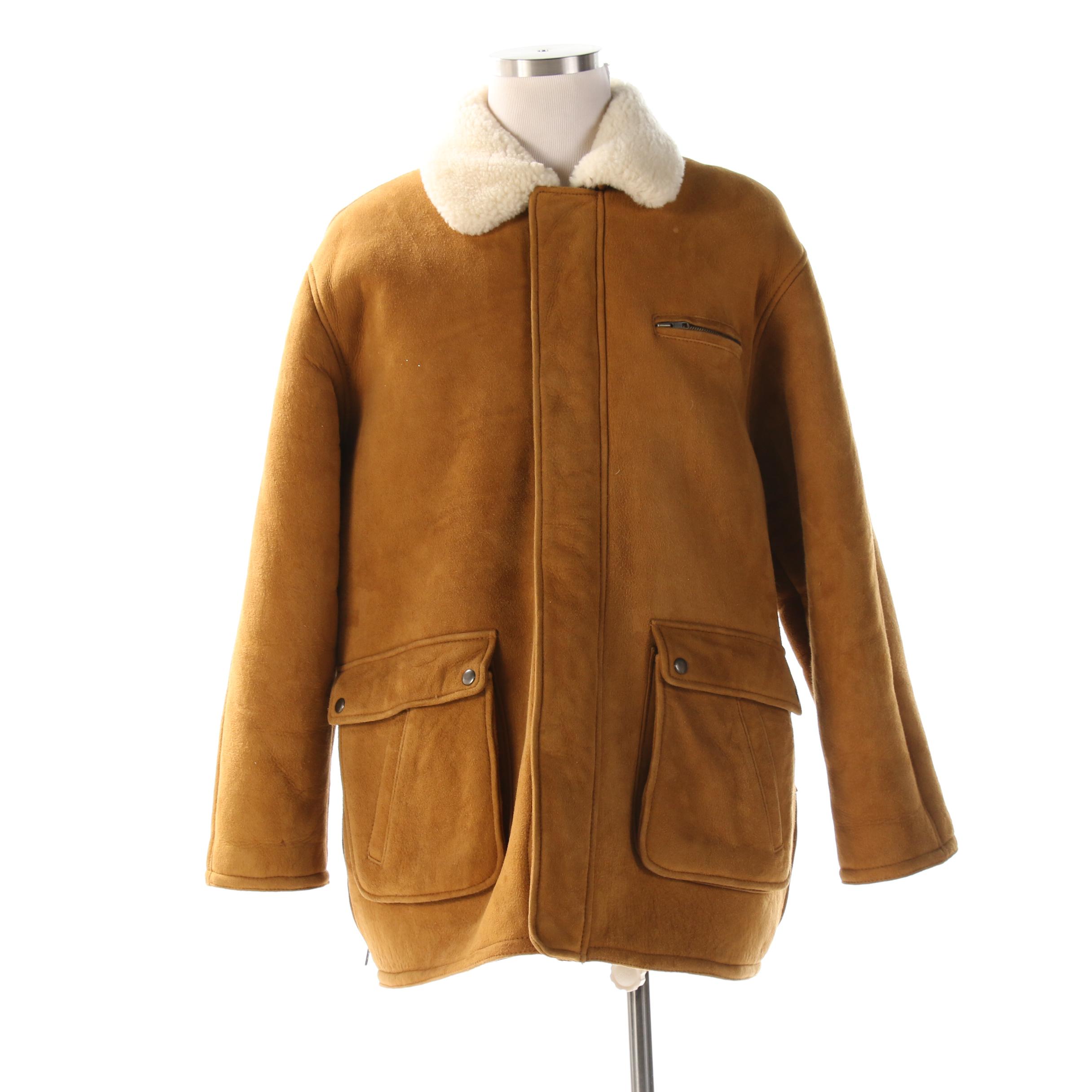 ralph lauren shearling car coat