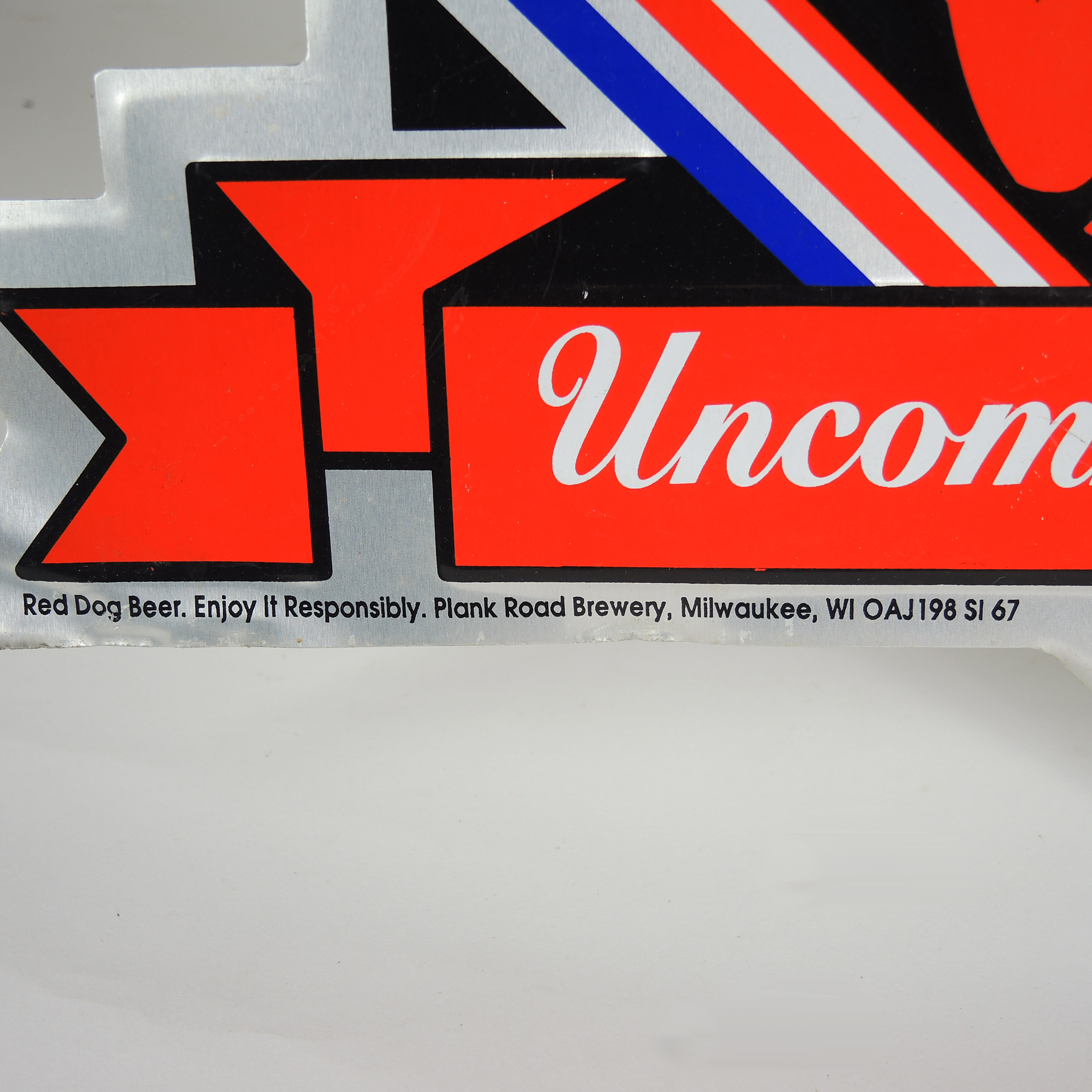 Red Dog Smooth" Metal Sign and Resin "Gents Restroom" Sign EBTH