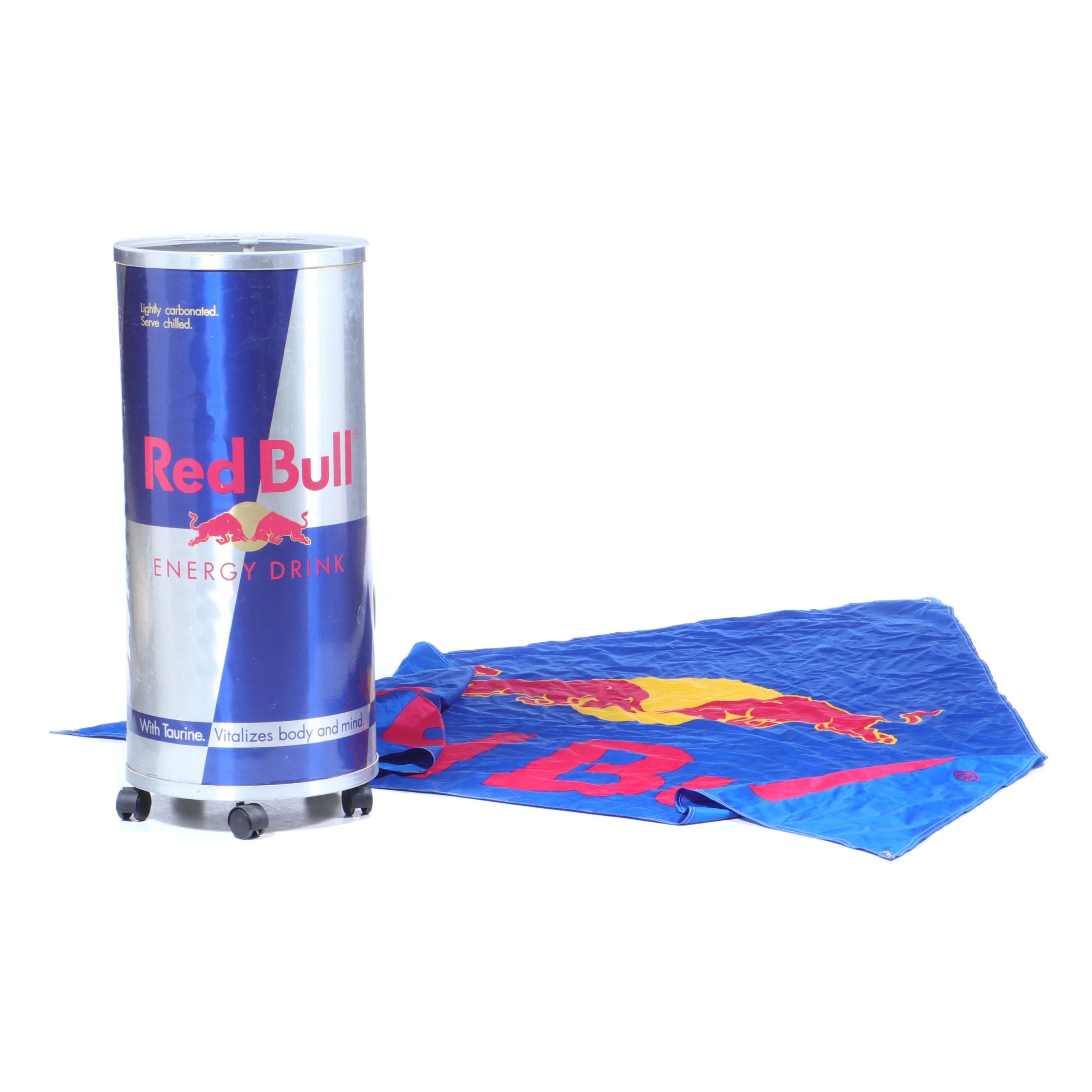 red bull beverage cooler