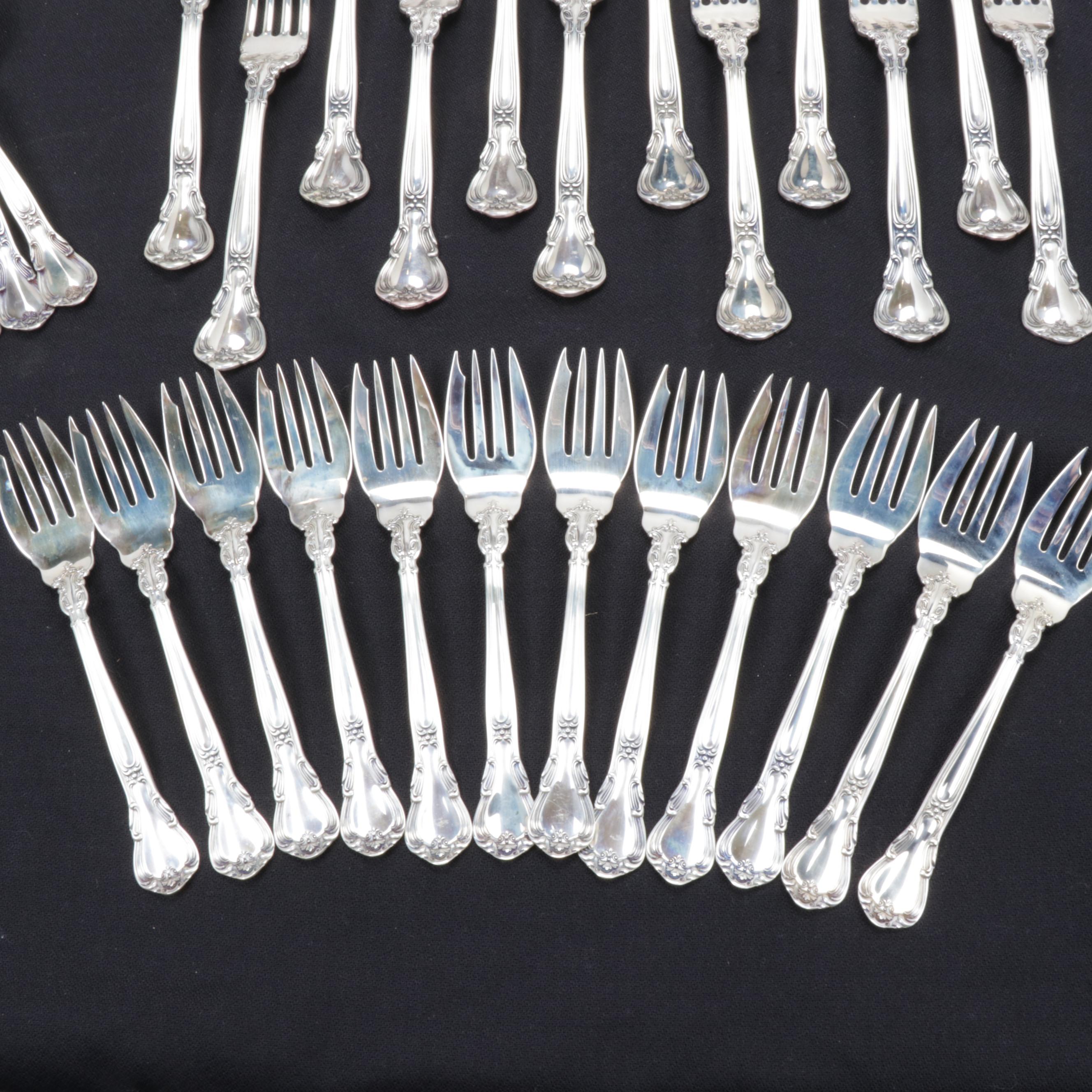 Gorham "Chantilly" Sterling Silver Flatware, Late 19th/Early 20th