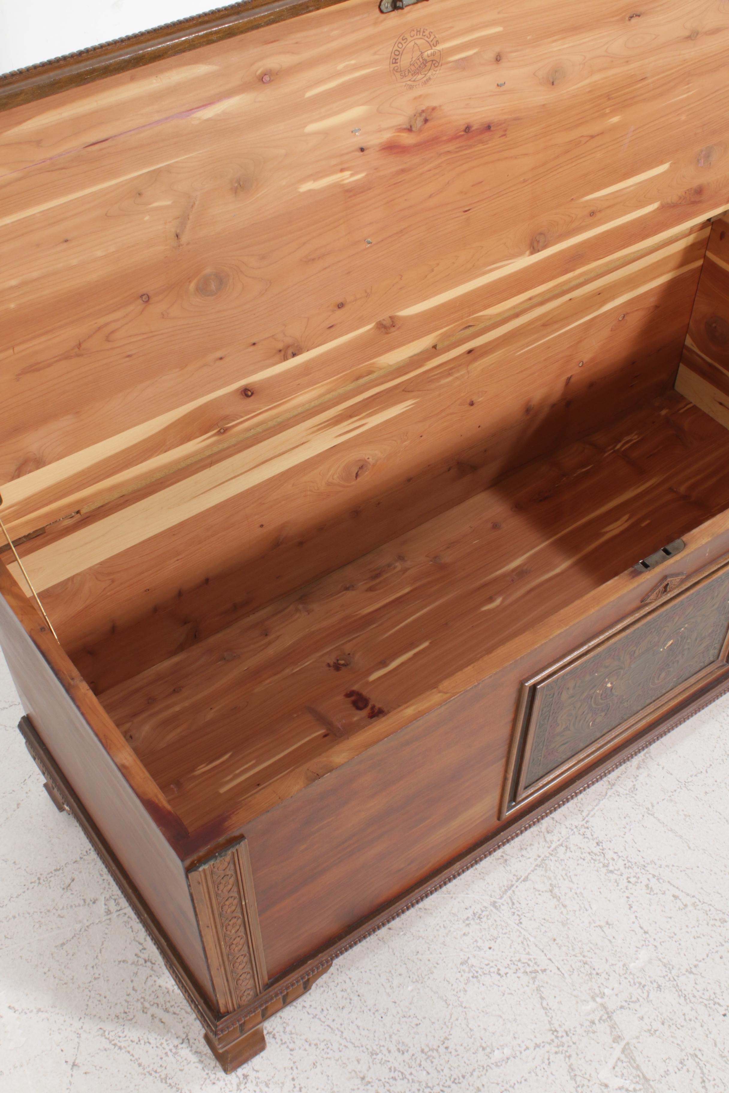Ed Roos Company of Forest Park Cedar Lined Chest, Mid20th Century EBTH