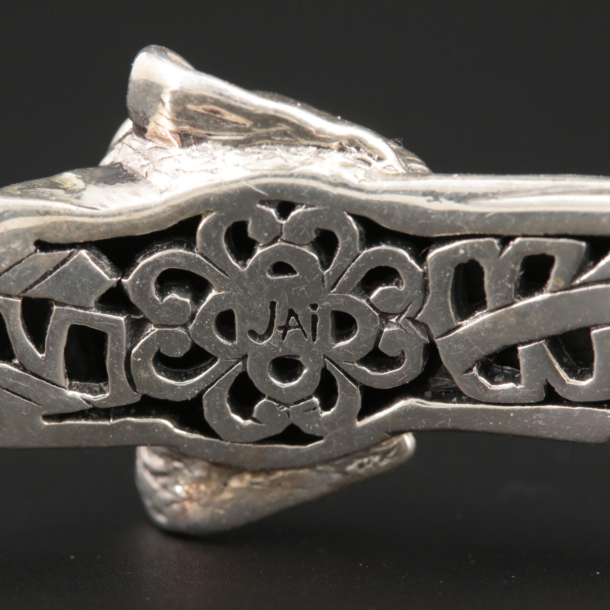 JAI By John Hardy Sterling Silver Elephant Bracelet With 14K