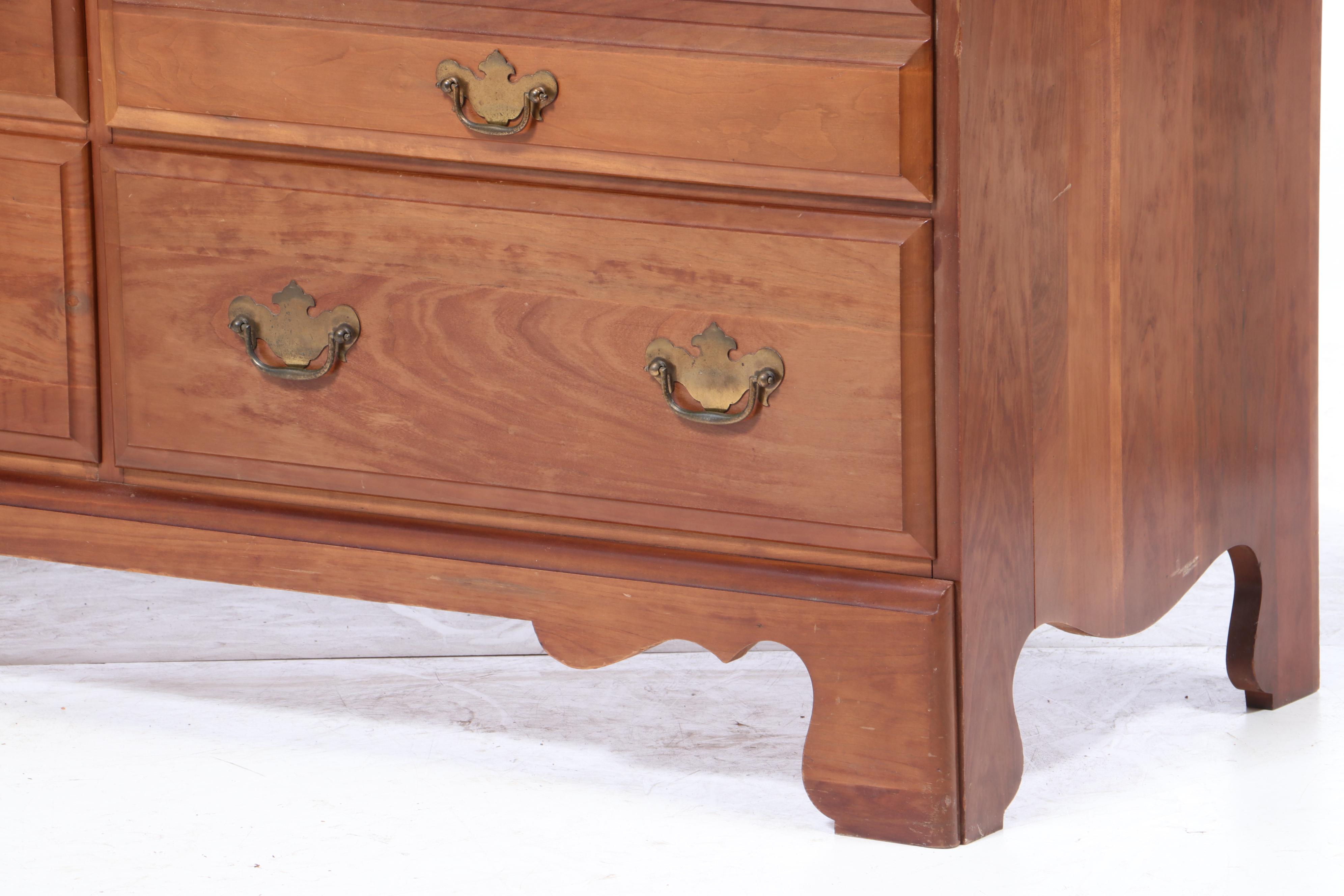 Hungerford Furniture, Chippendale Style Cherry Double Dresser EBTH