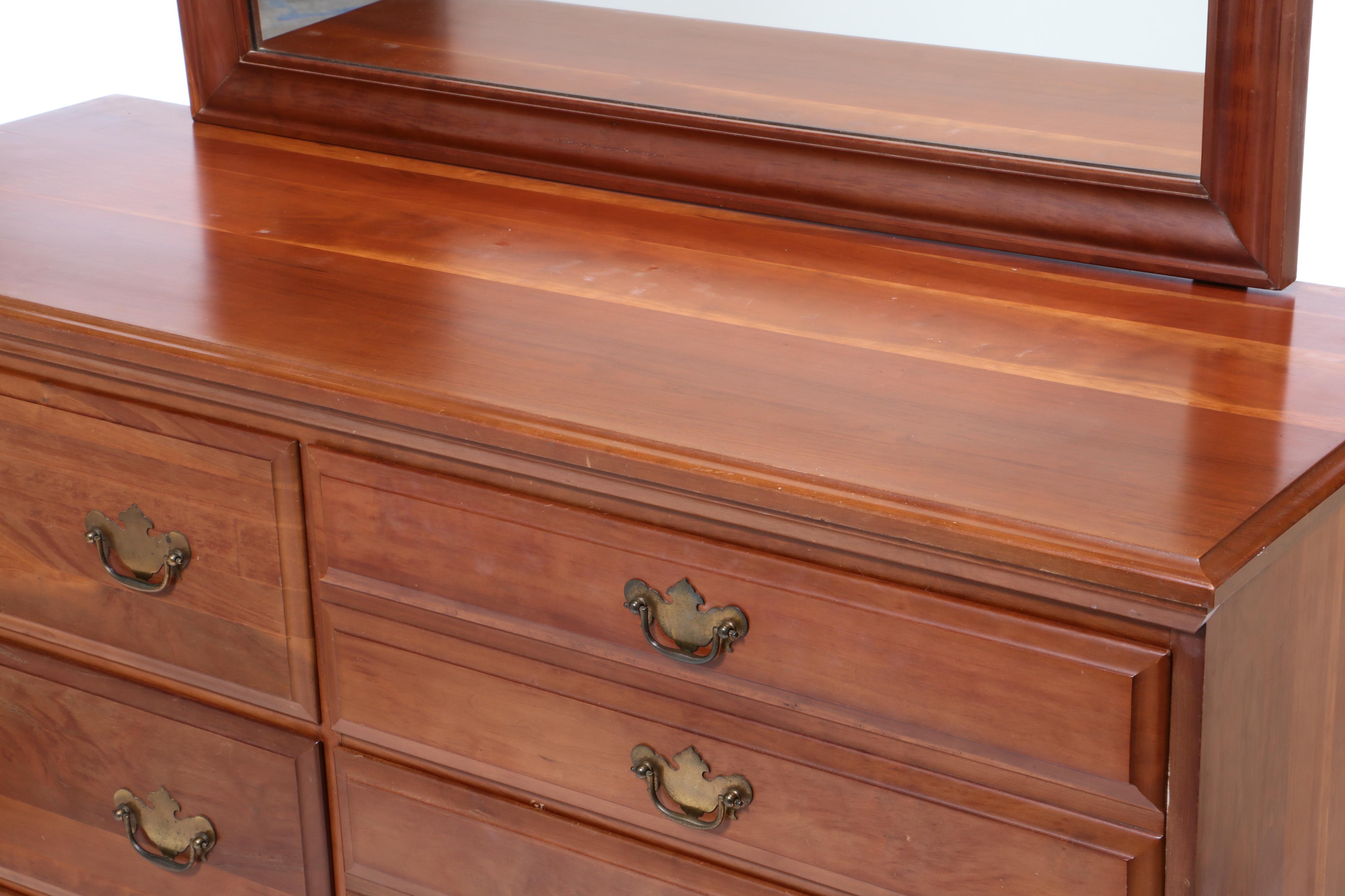 Hungerford Furniture, Chippendale Style Cherry Double Dresser EBTH