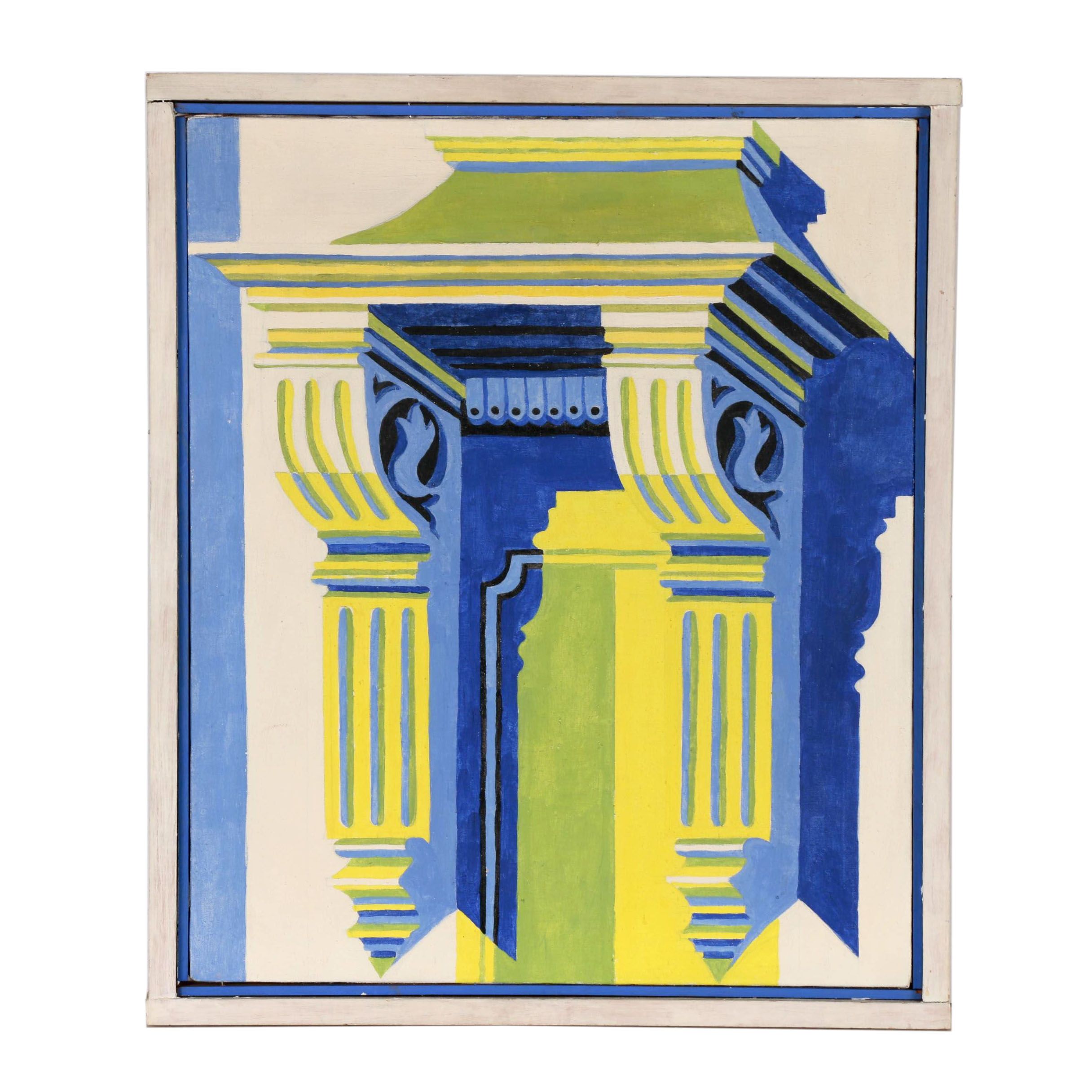 Mary K Hagen Acrylic Painting Old Door Ebth