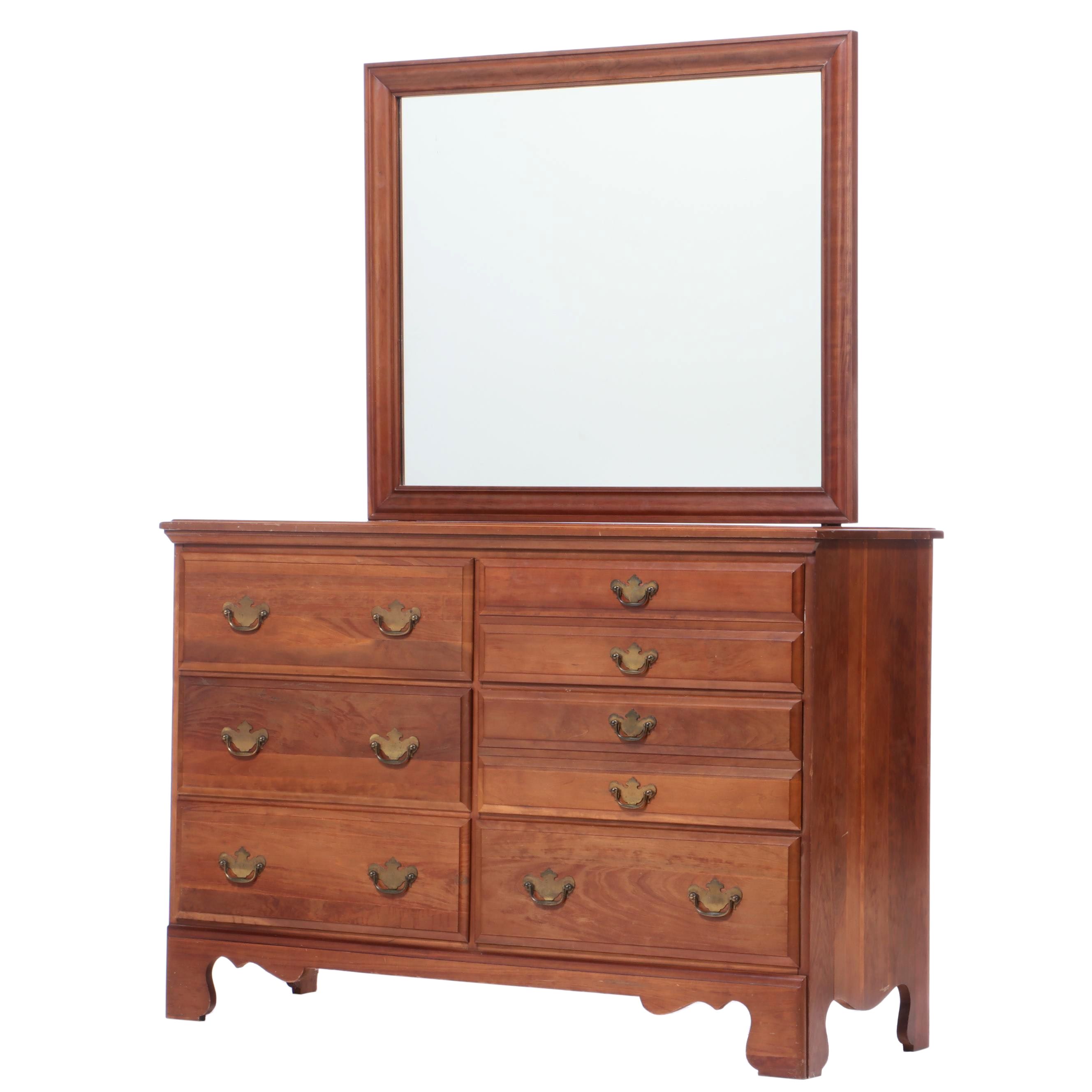 Hungerford Furniture, Chippendale Style Cherry Double Dresser EBTH