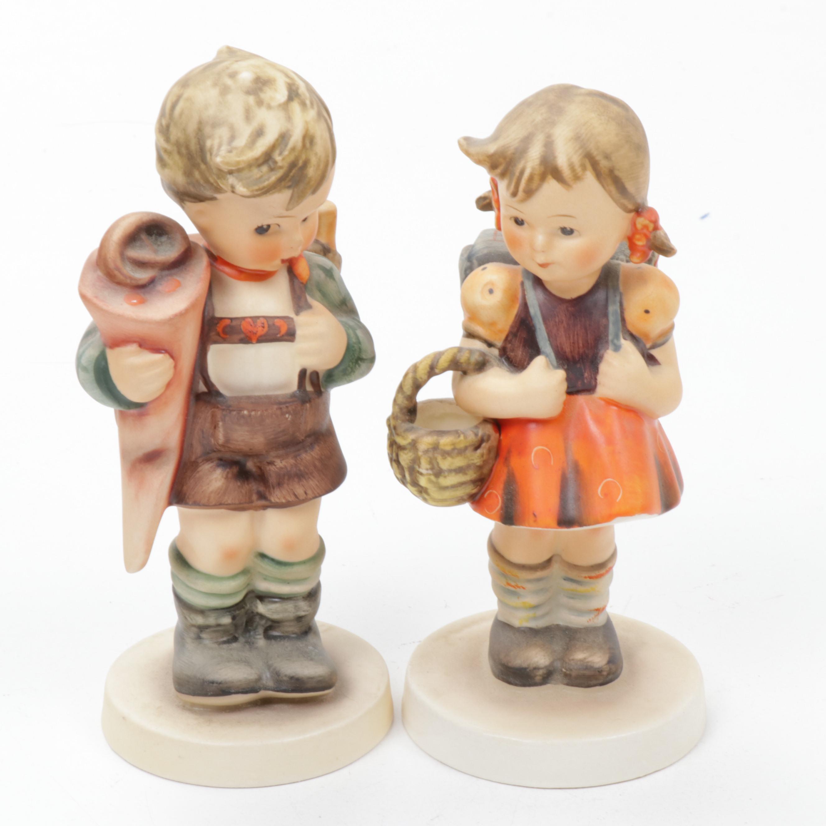 Hummel "School Girl" and Other Porcelain Hummel Figurines and Collector Plate EBTH