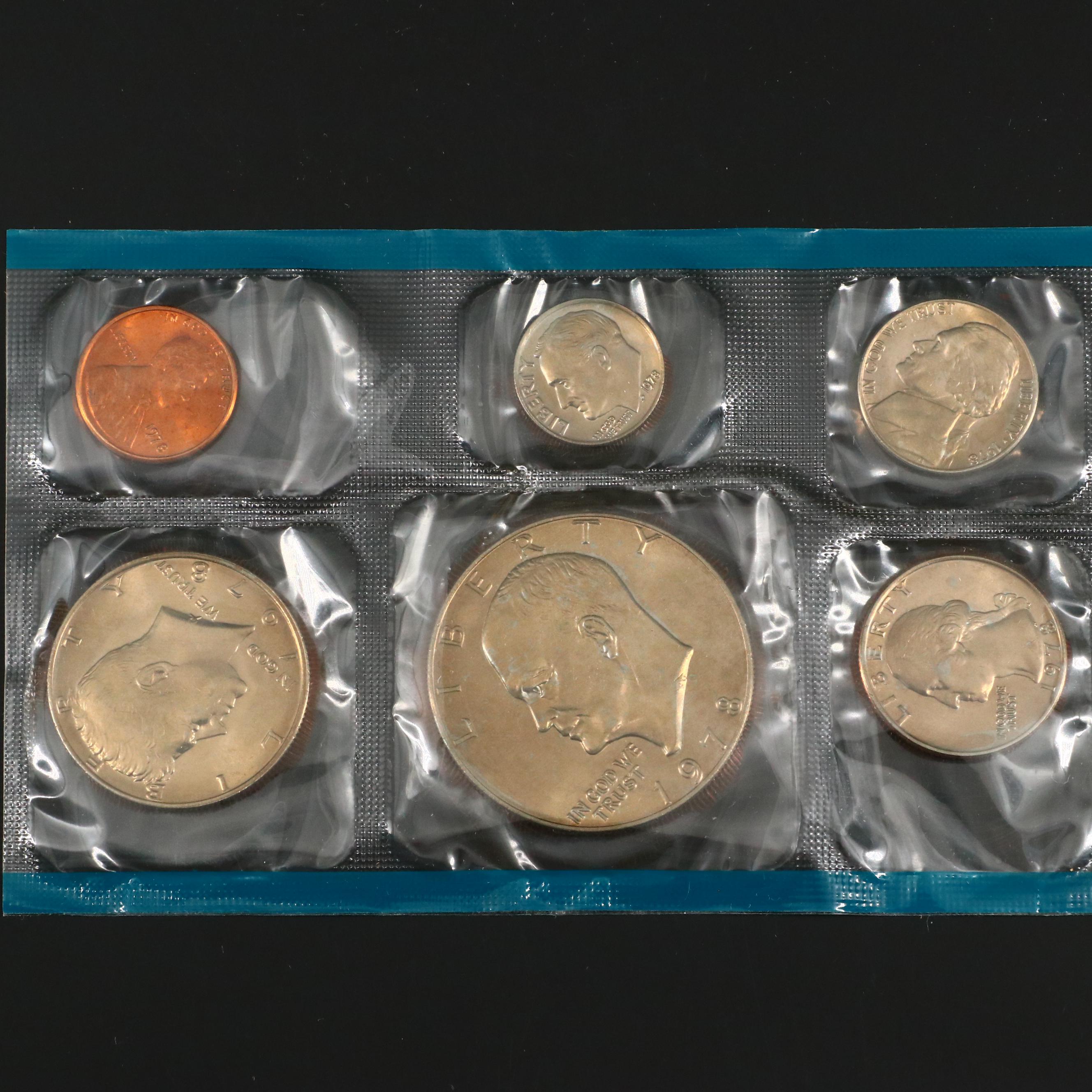 Twelve United States Uncirculated Mints Sets Including 1965 Special