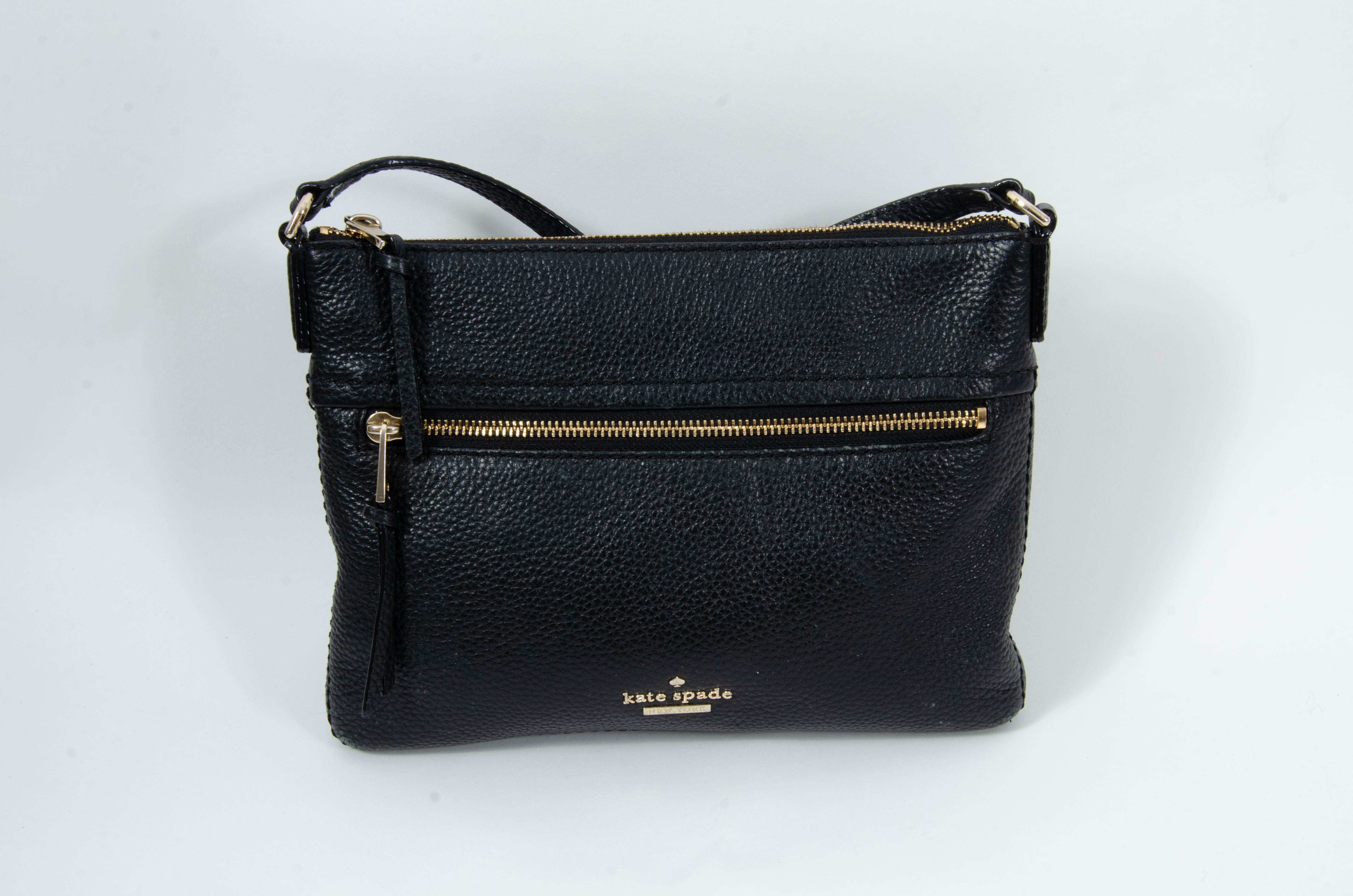 Kate Spade New York Black Pebbled Leather Crossbody Purse and Wallet EBTH