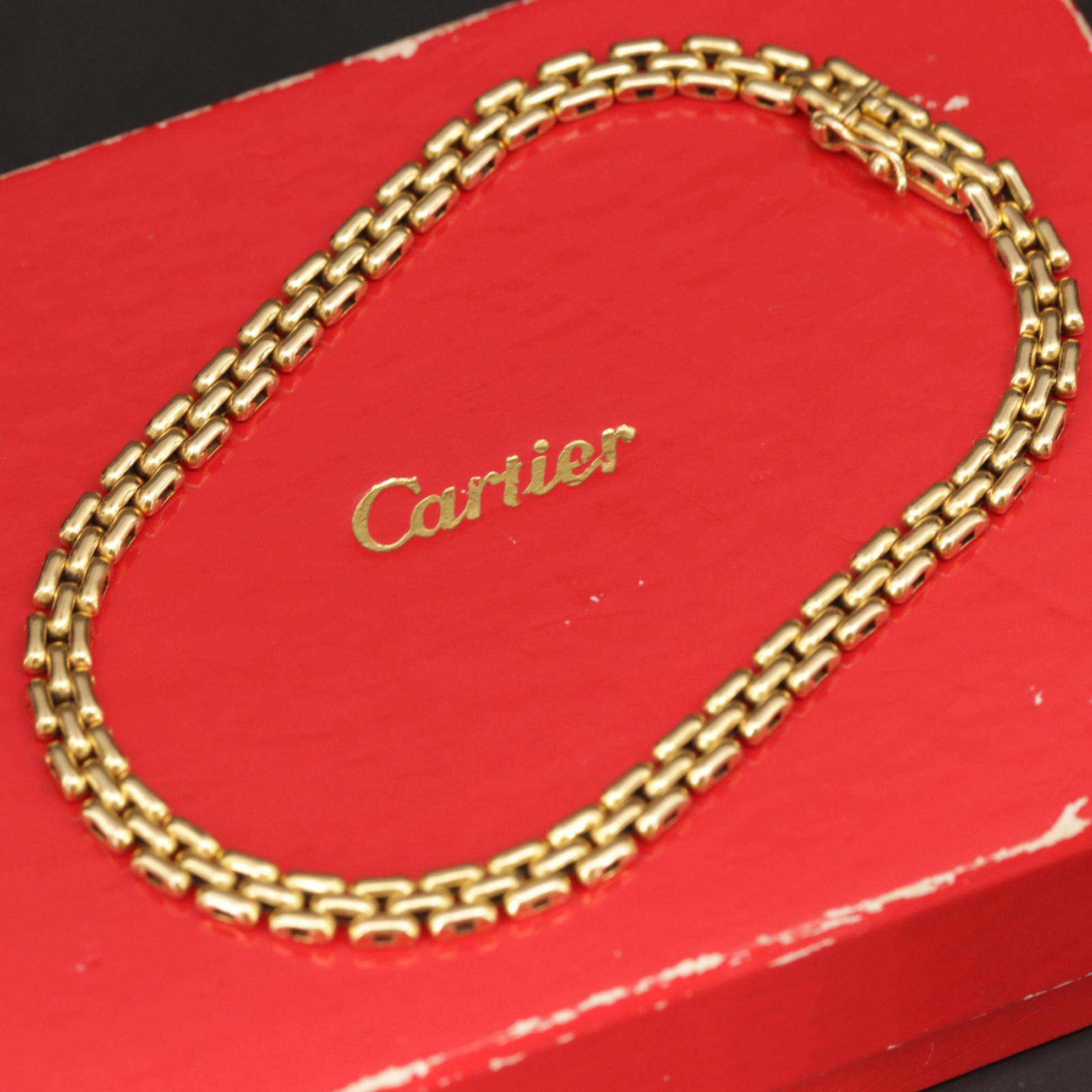cartier panther link bracelet