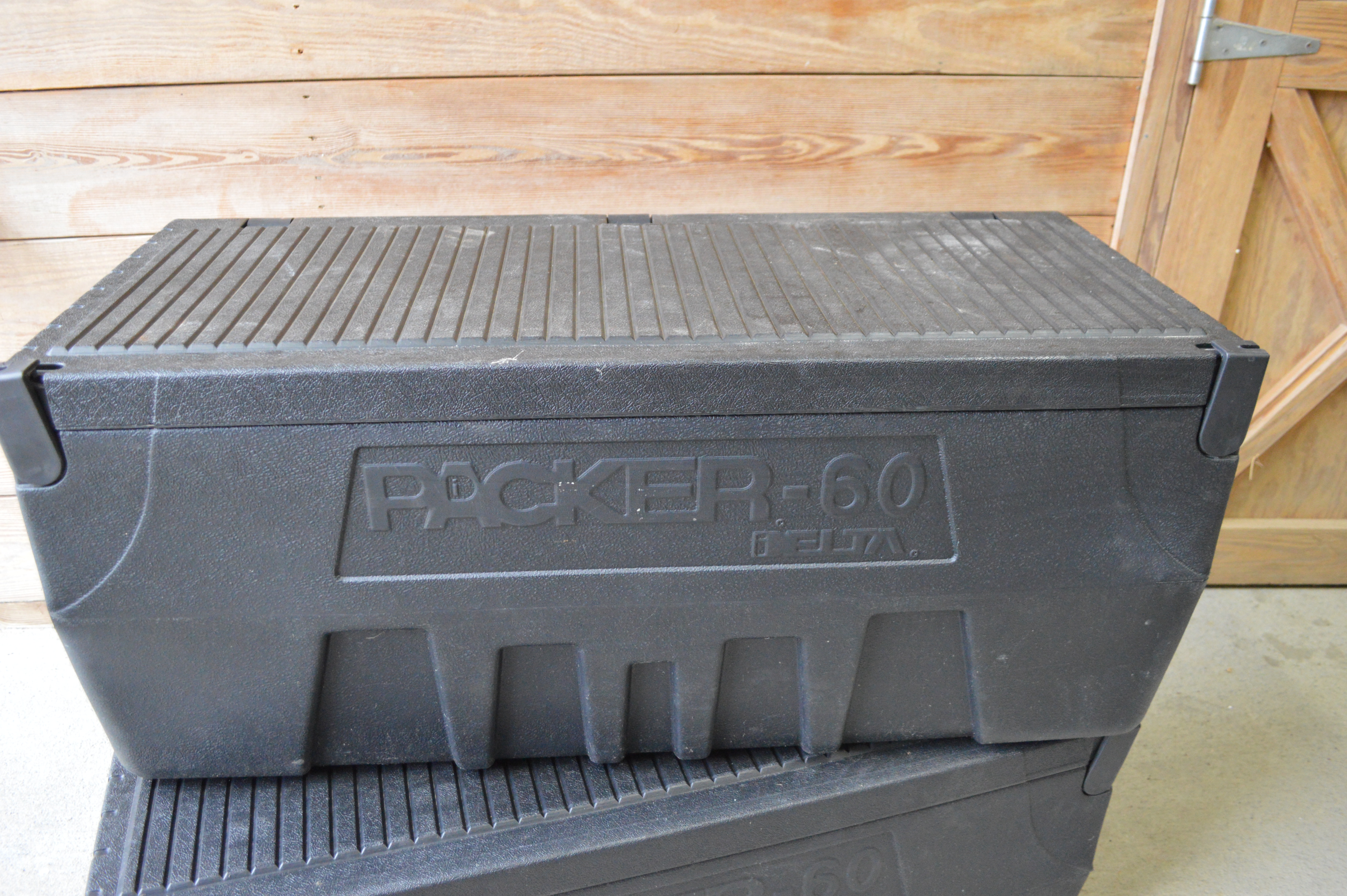 Pair of Delta Packer60 Plastic Truck Tool Boxes EBTH
