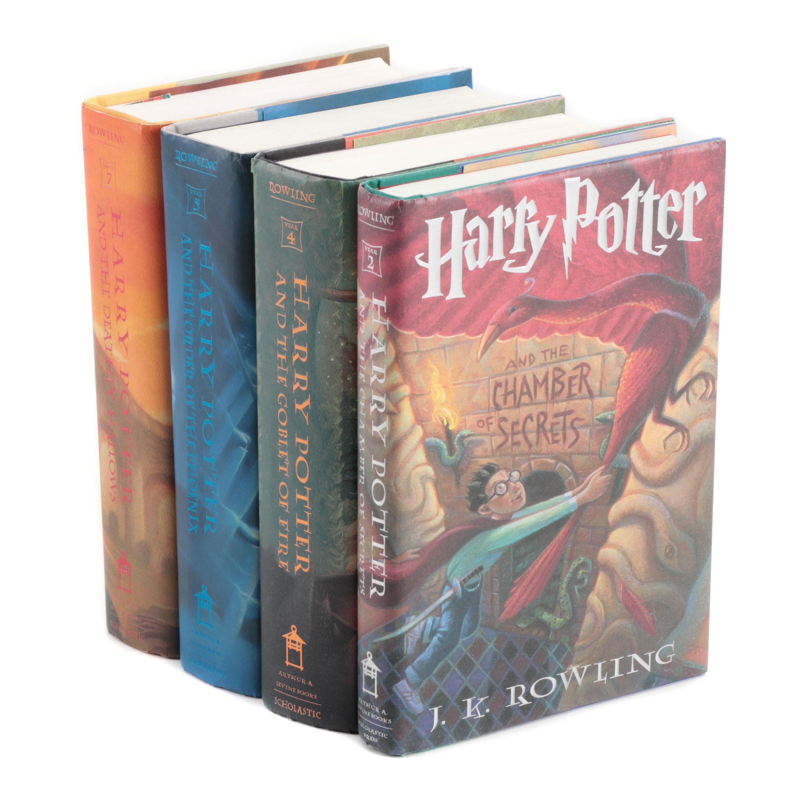 First American Edition "Harry Potter" Books, Four Volumes