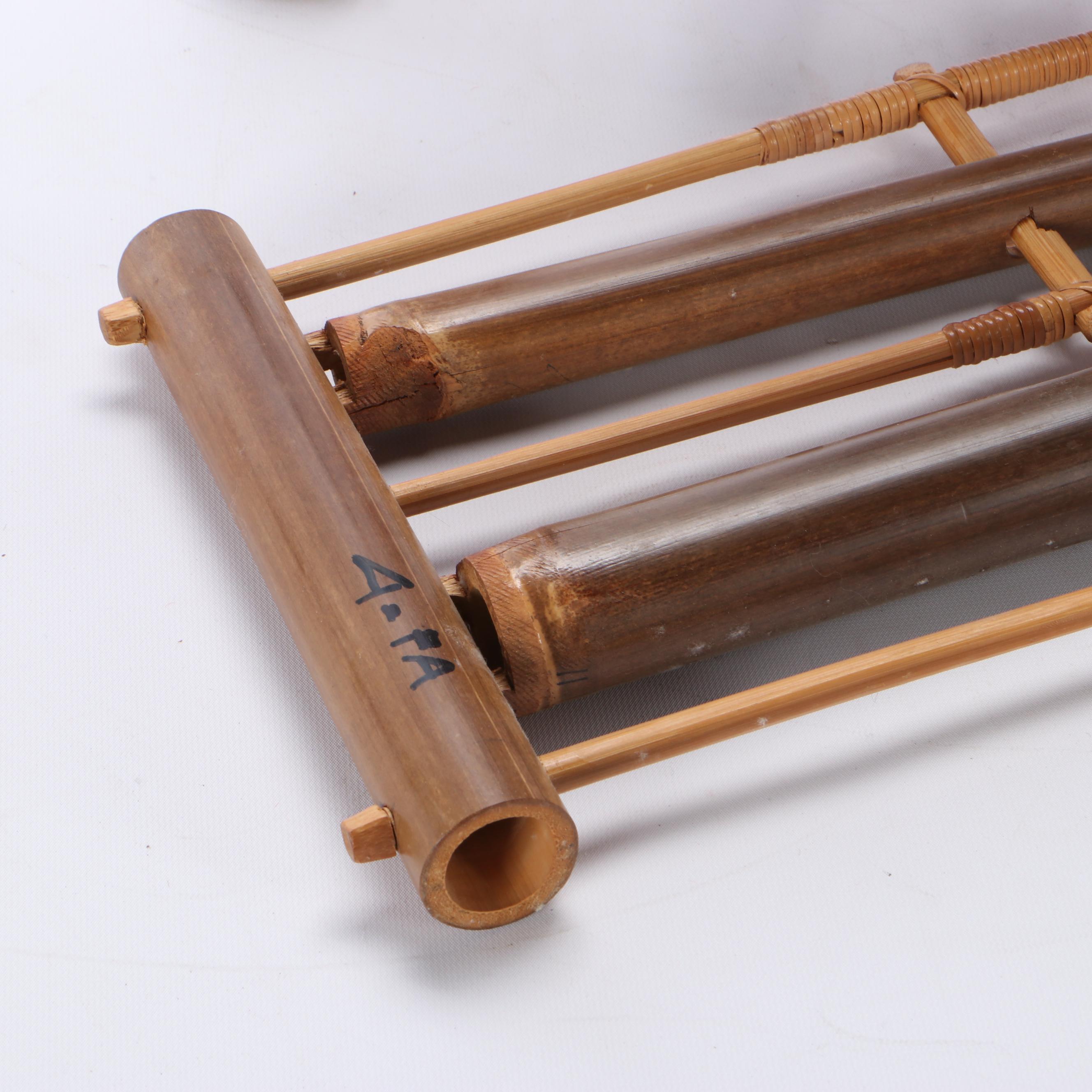 Balinese Bamboo Angklung Rindik Gamelan Indonesian Musical Instrument