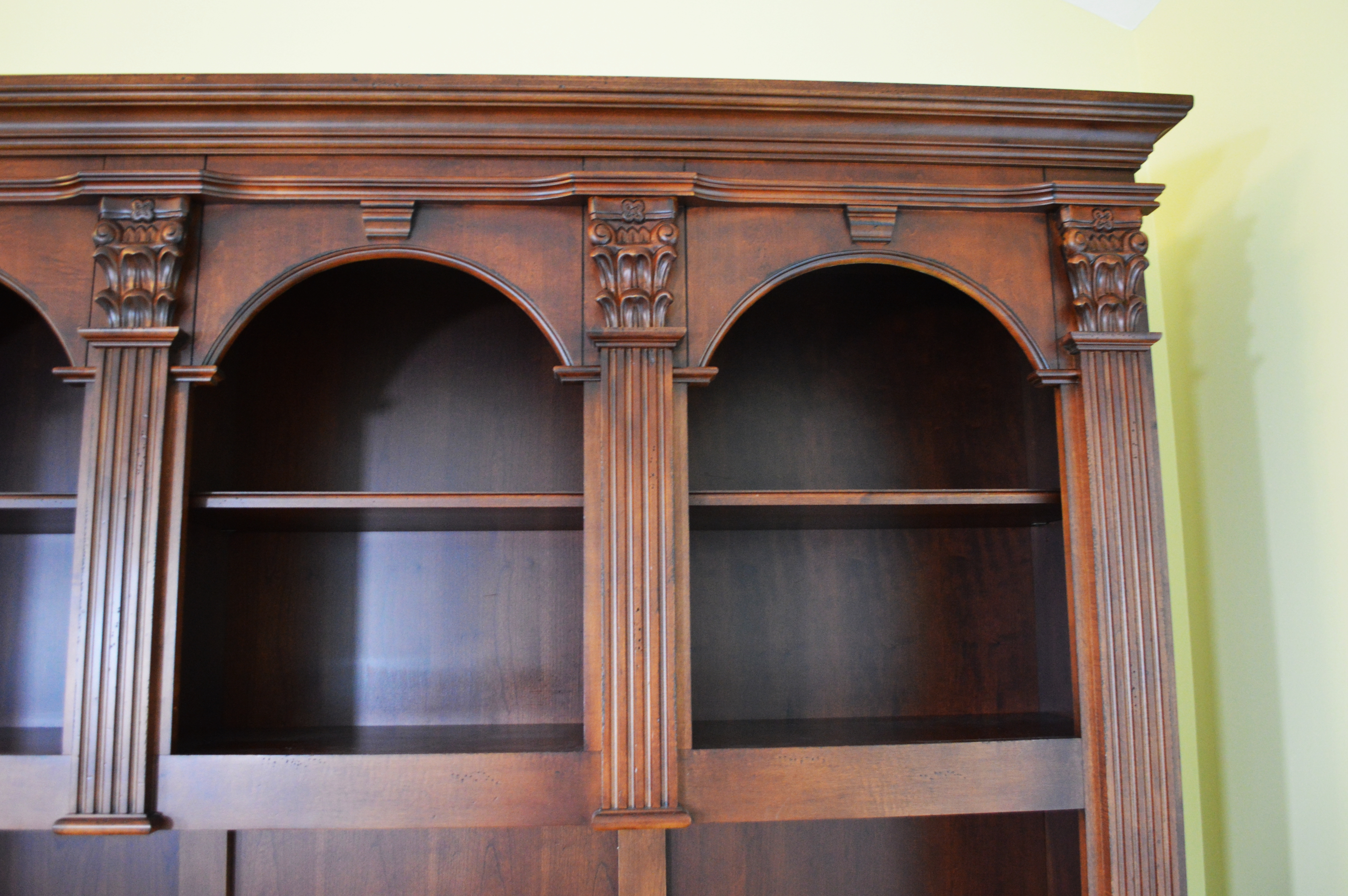 Hooker Mahogany Computer Desk with Bookcase Hutch, Contemporary EBTH