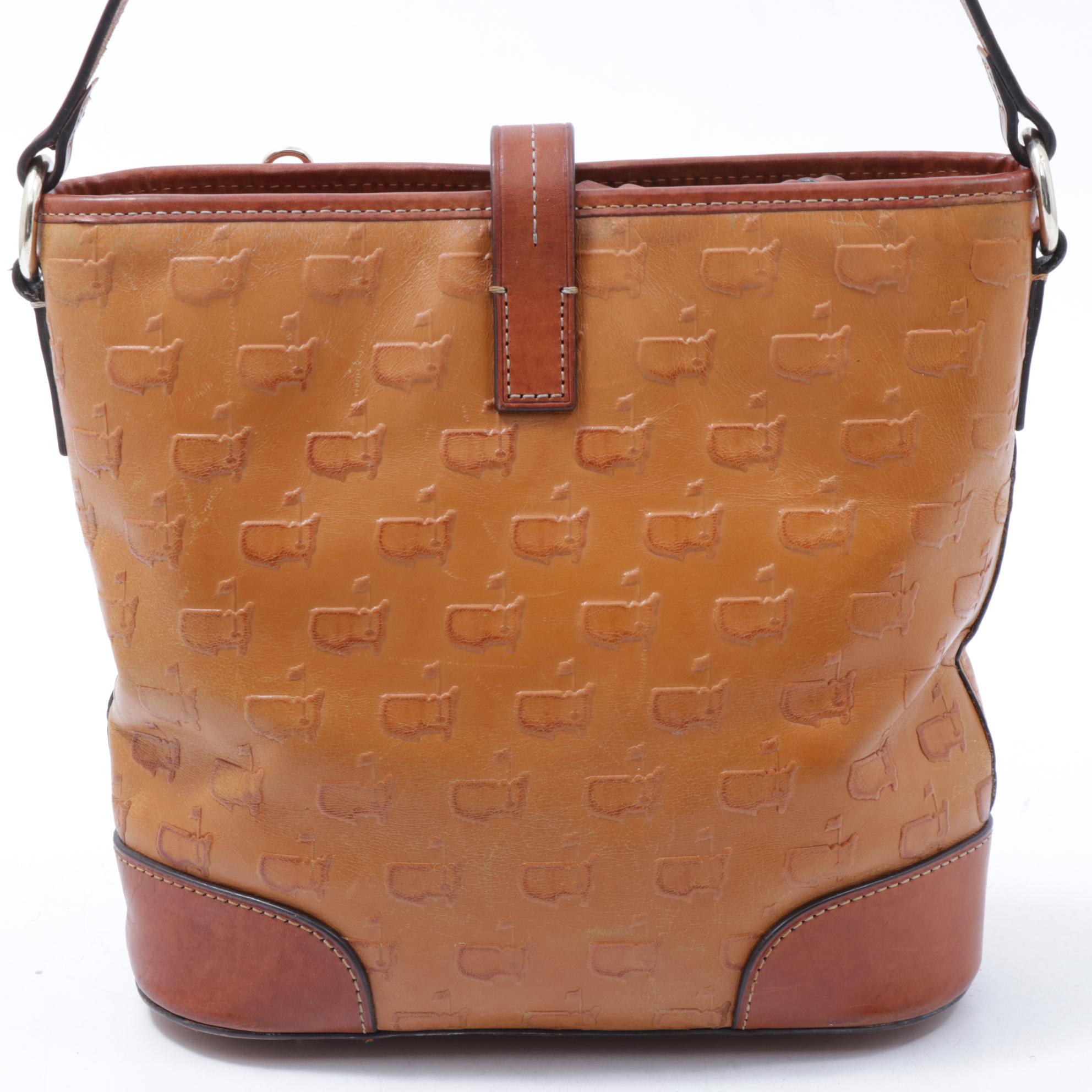 Dooney & Bourke Masters Golf Tournament Embossed TwoTone Leather