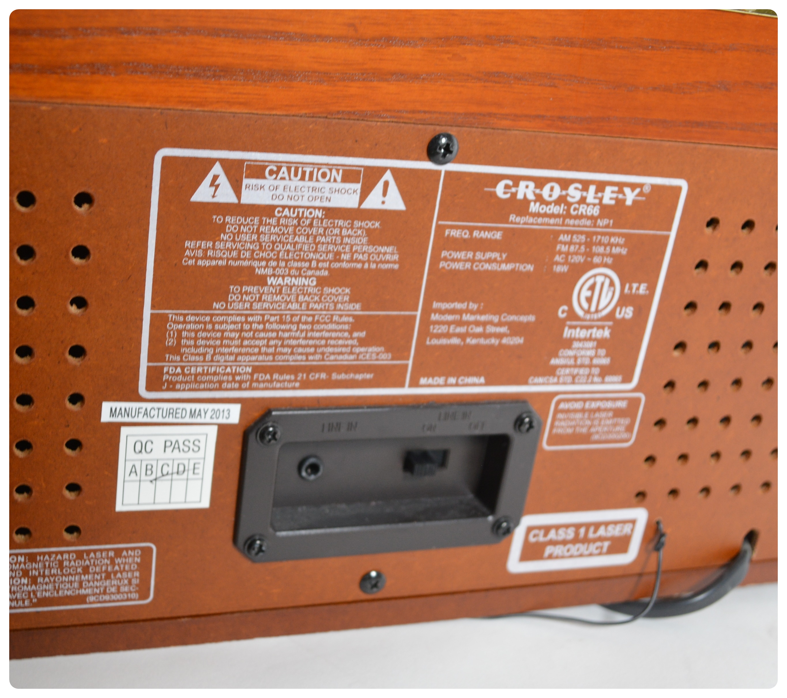 Crosley Rochester 5In1 Stereo System, CR66 EBTH