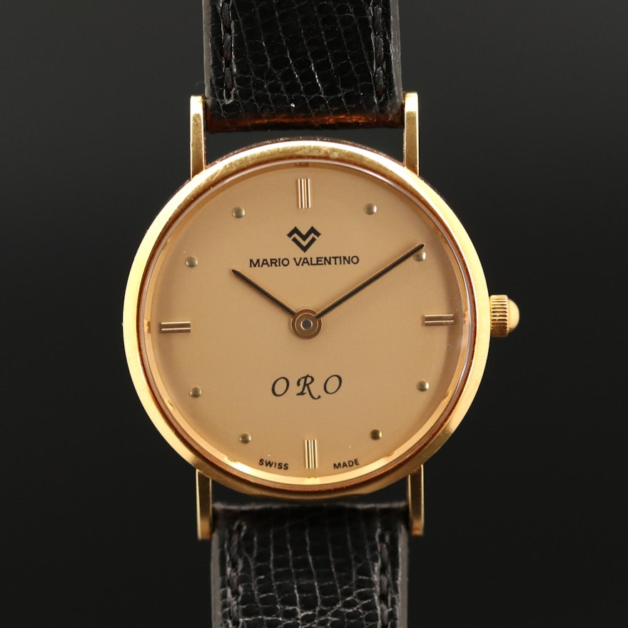 Mario Valentino 18K Gold Wristwatch | EBTH