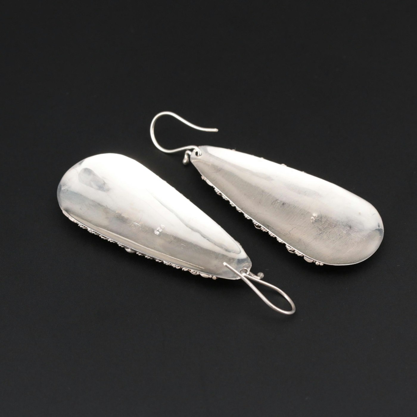 Sterling Silver Braided Wire Dangle Earrings | EBTH